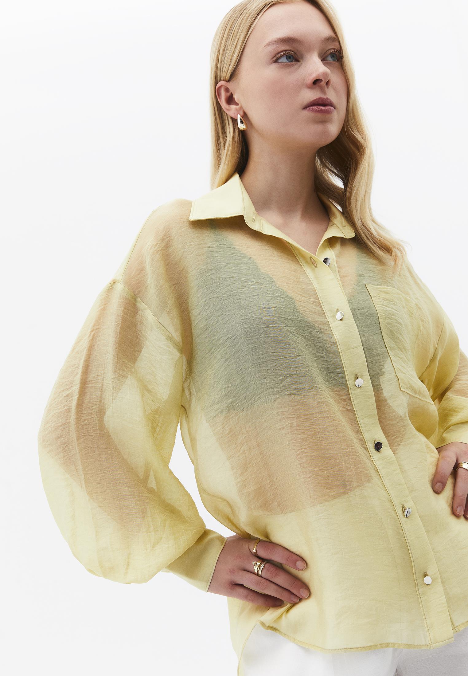 Loose Fit Long Sleeve Shirt - SAGE GREEN