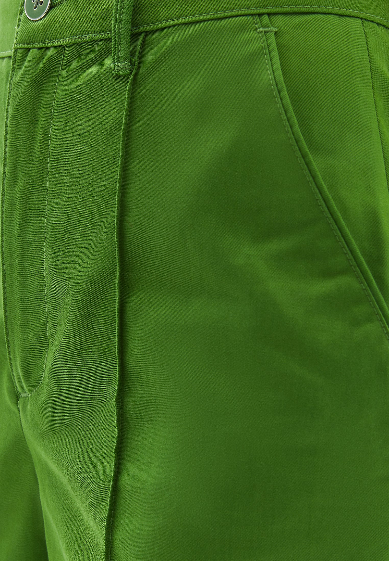 High Waist Straight Leg Shorts - SALTED LIME