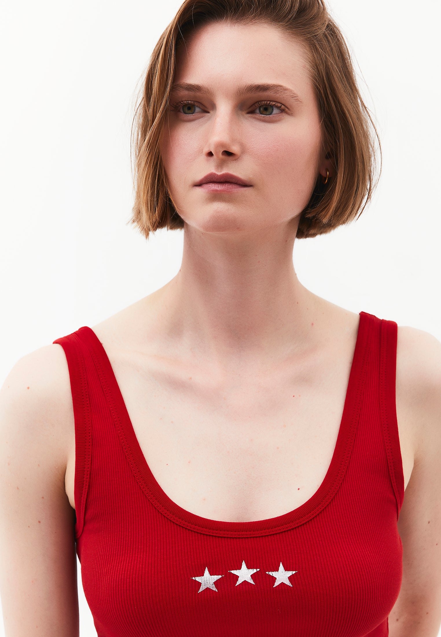 Printed Tank Top with U Neckline - SAMBA