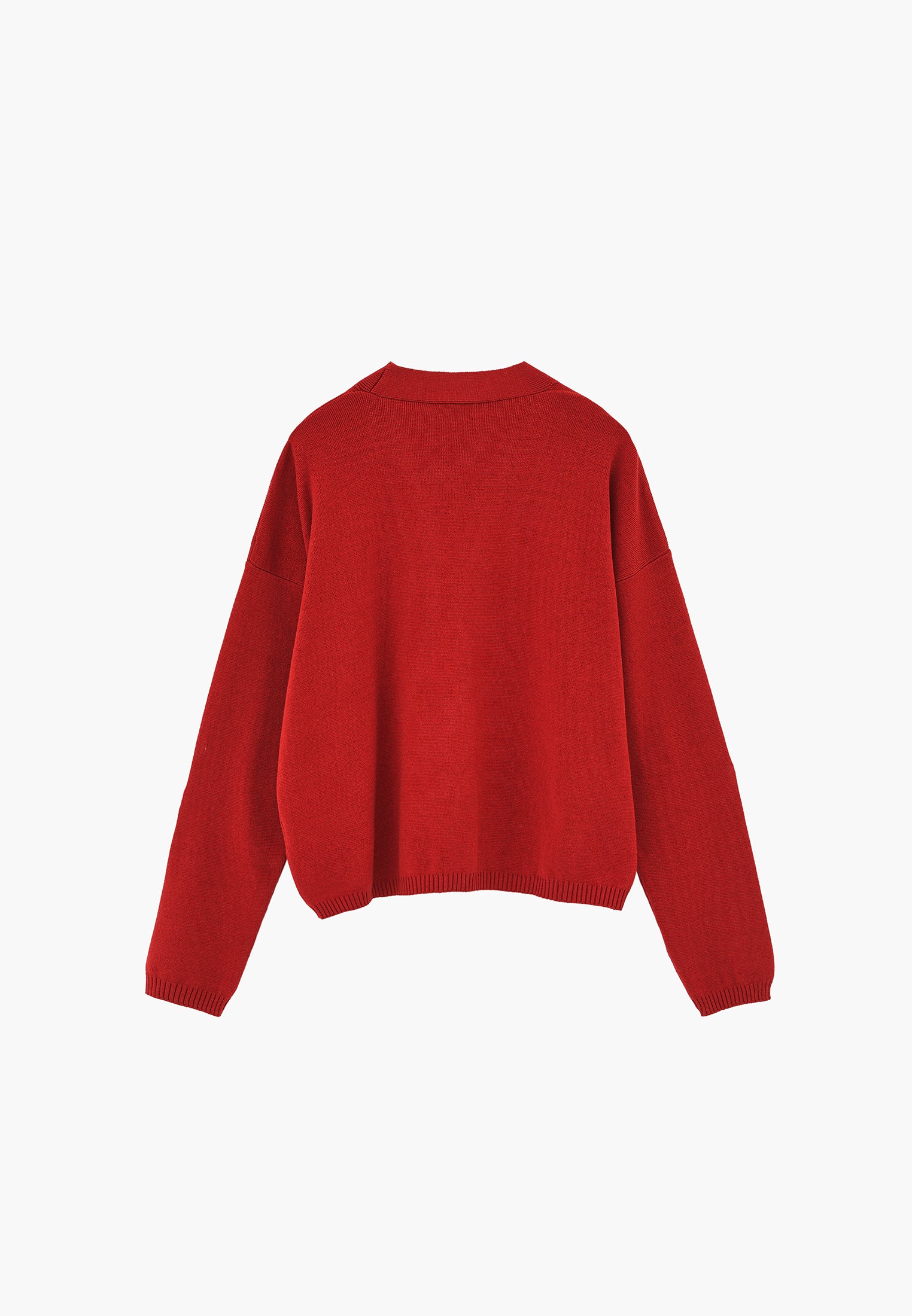 V-Neck Long Sleeve Cardigan - SAMBA