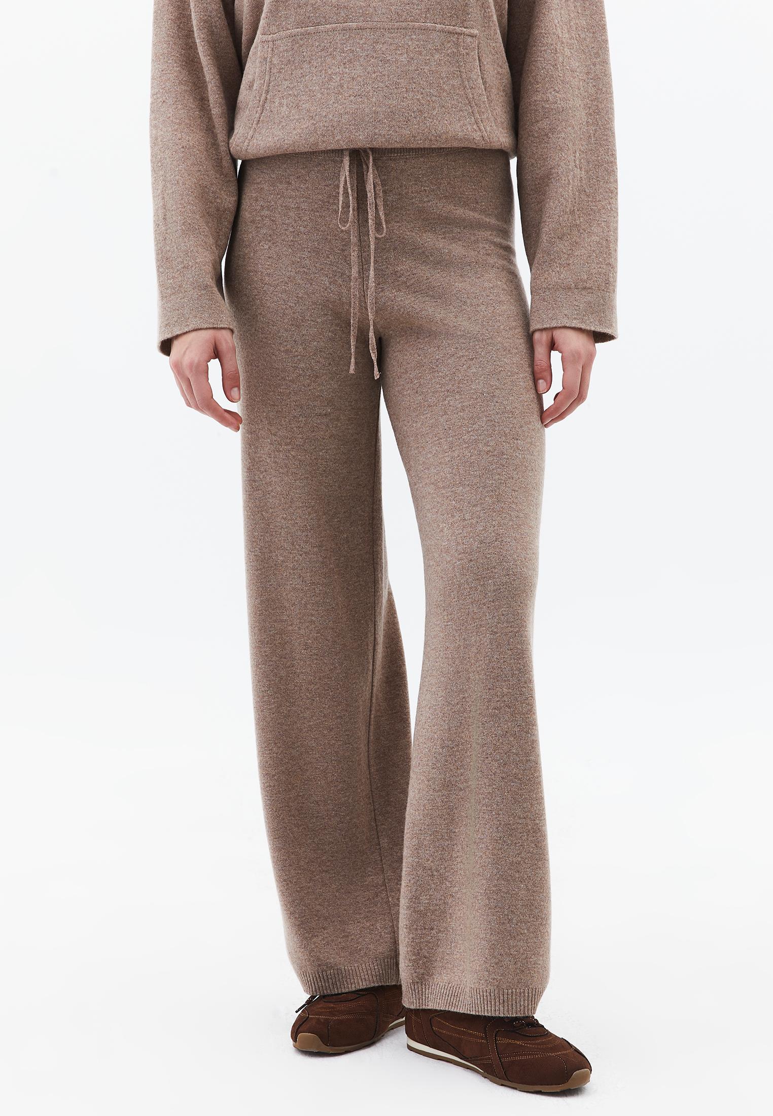 Straight Leg Normal Waist Long Pants - SAVANNAH TAN MELANGE