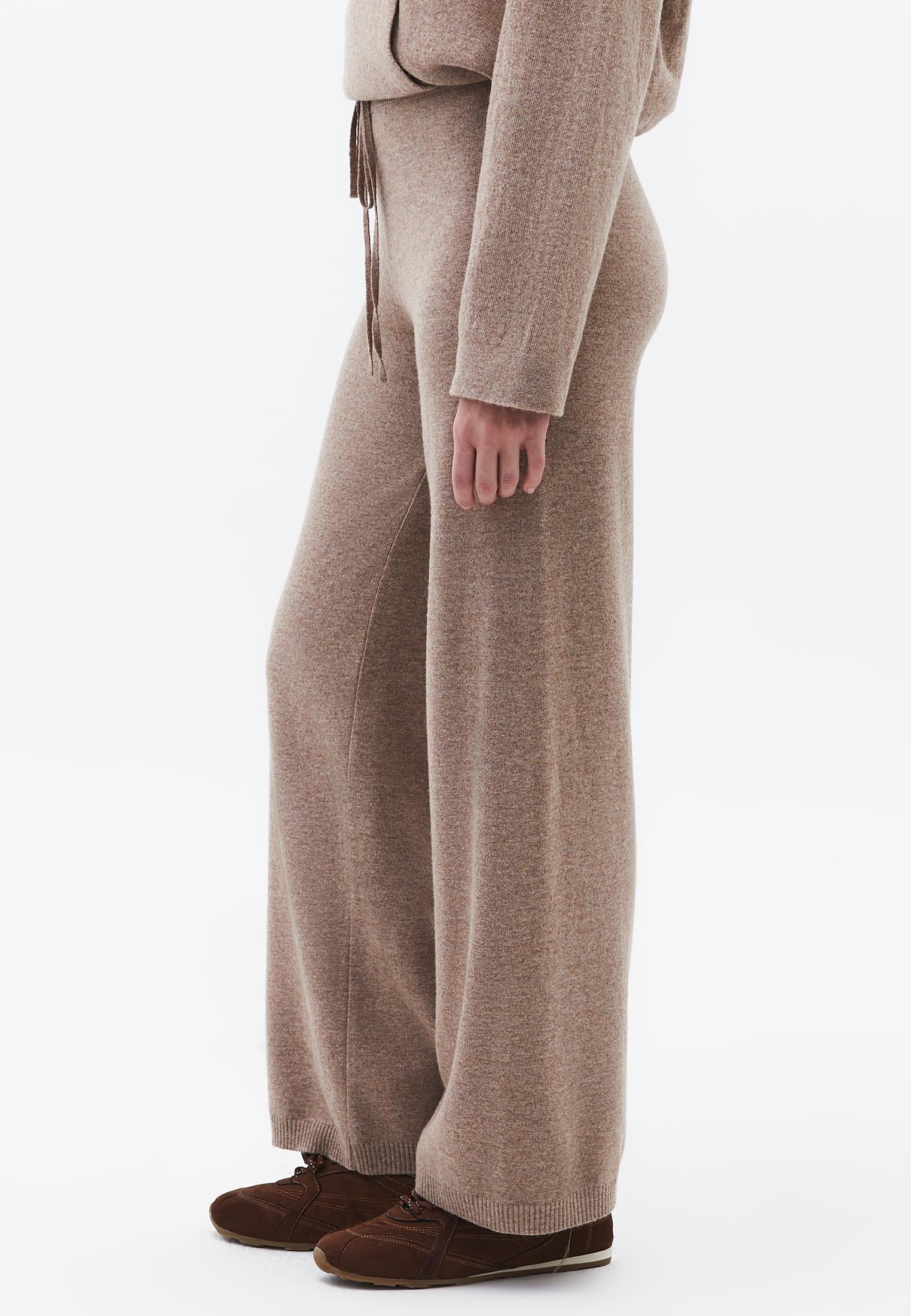 Straight Leg Normal Waist Long Pants - SAVANNAH TAN MELANGE