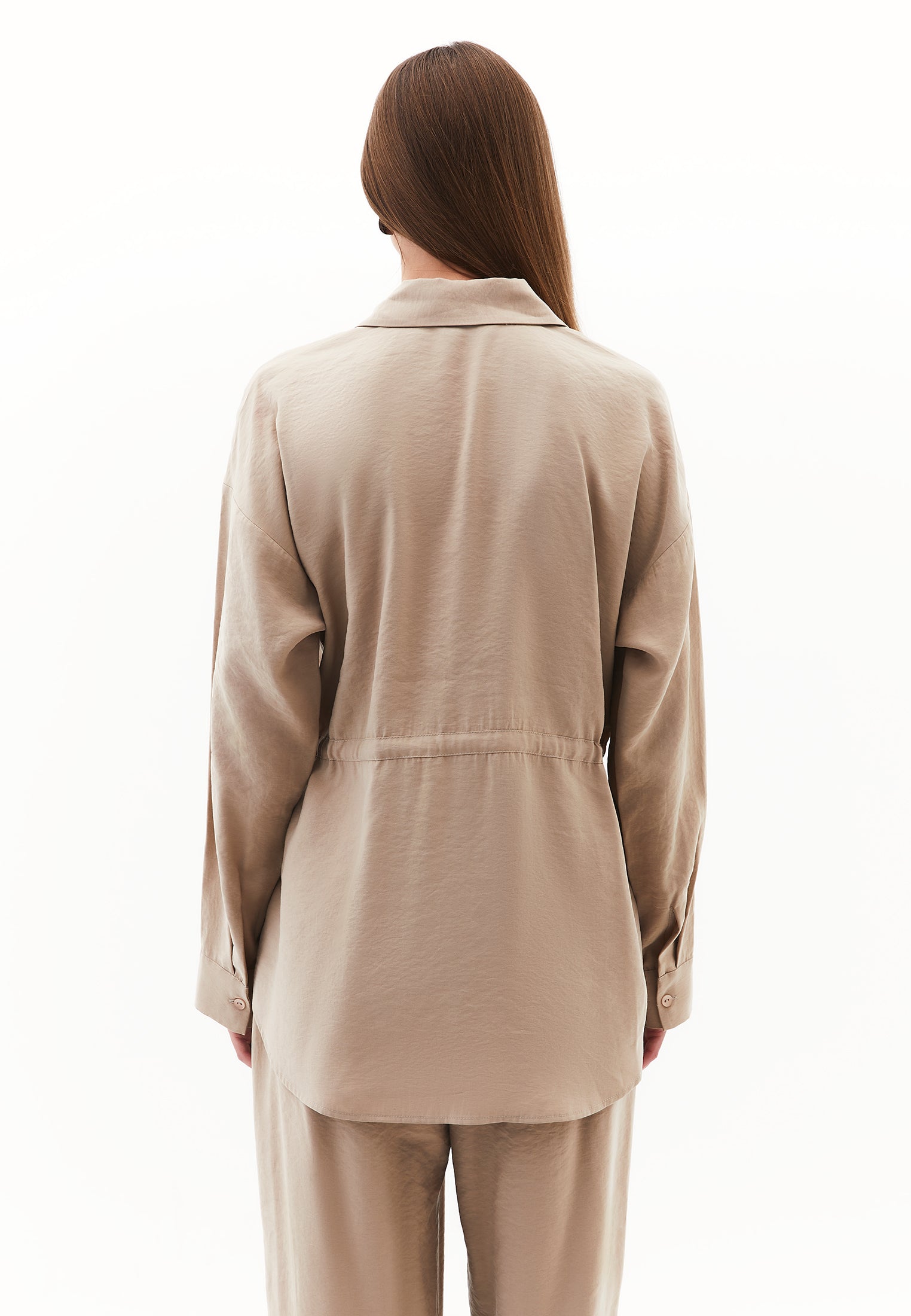 Oversize Tunic Shirt - SAVANNAH TAN