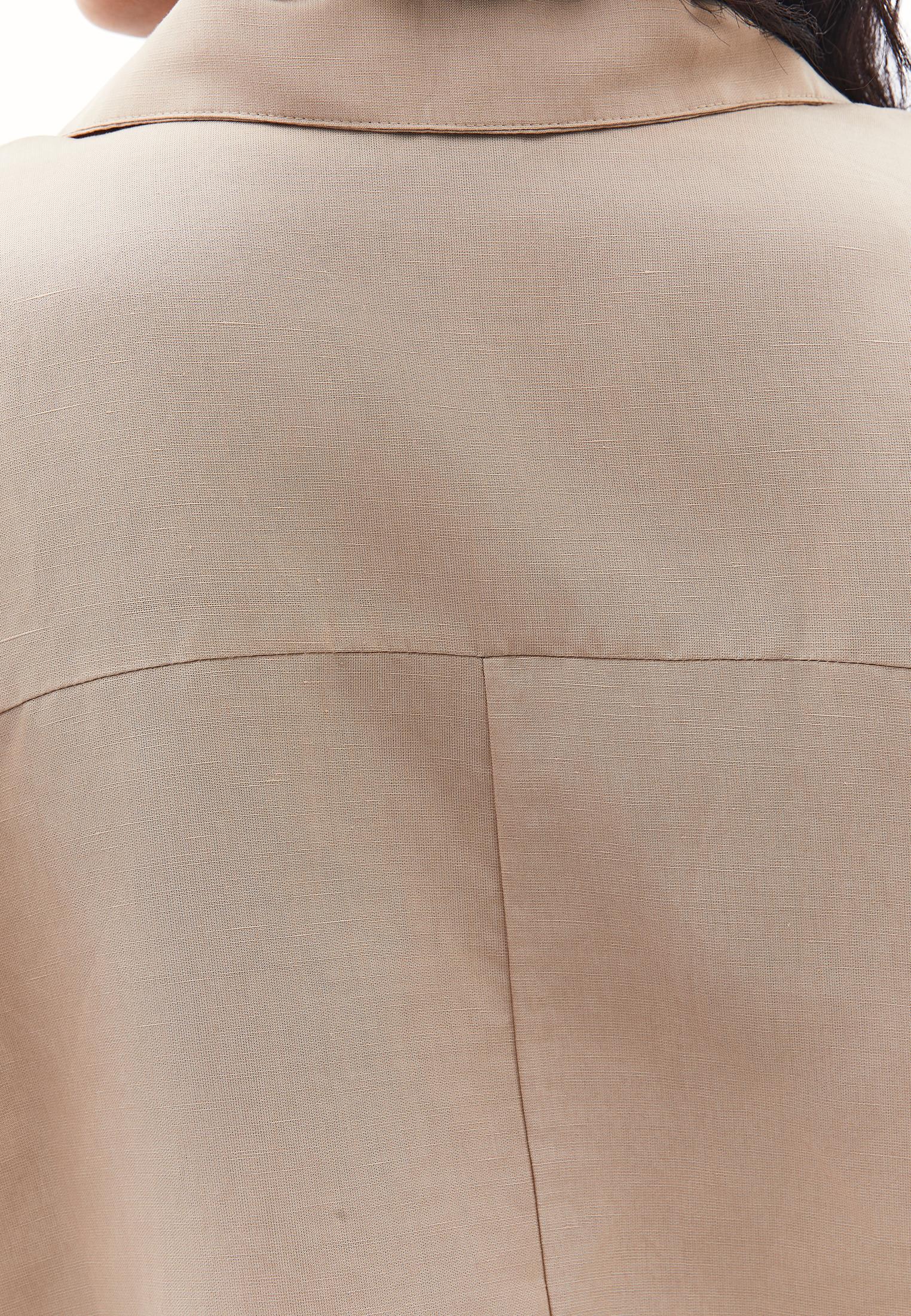 Polo Collar Oversize Blouse - SAVANNAH TAN