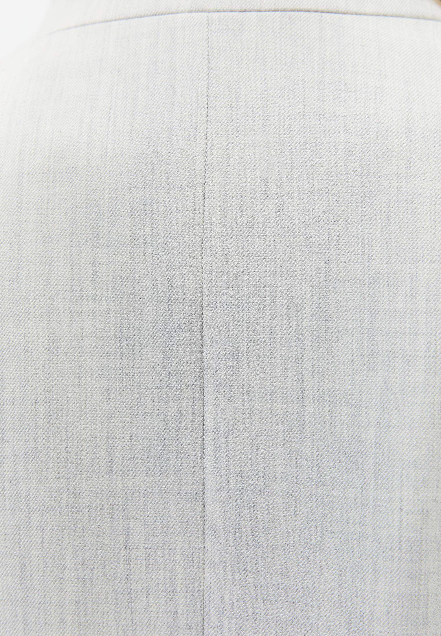 High Collar Button Detailed Oversize Blazer Jacket - SILVER BIRCH MELANGE