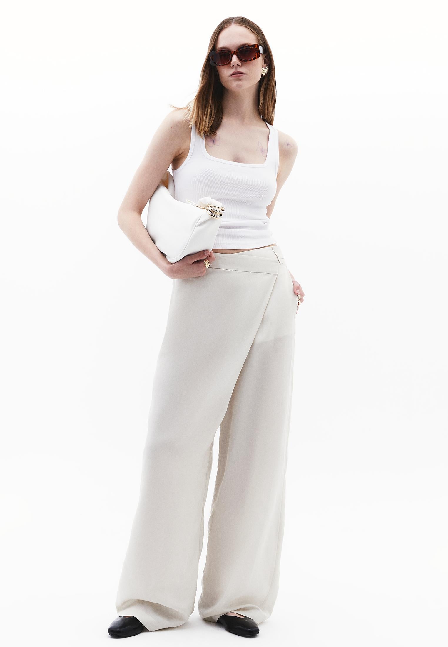 Linen Pants - SILVER BIRCH