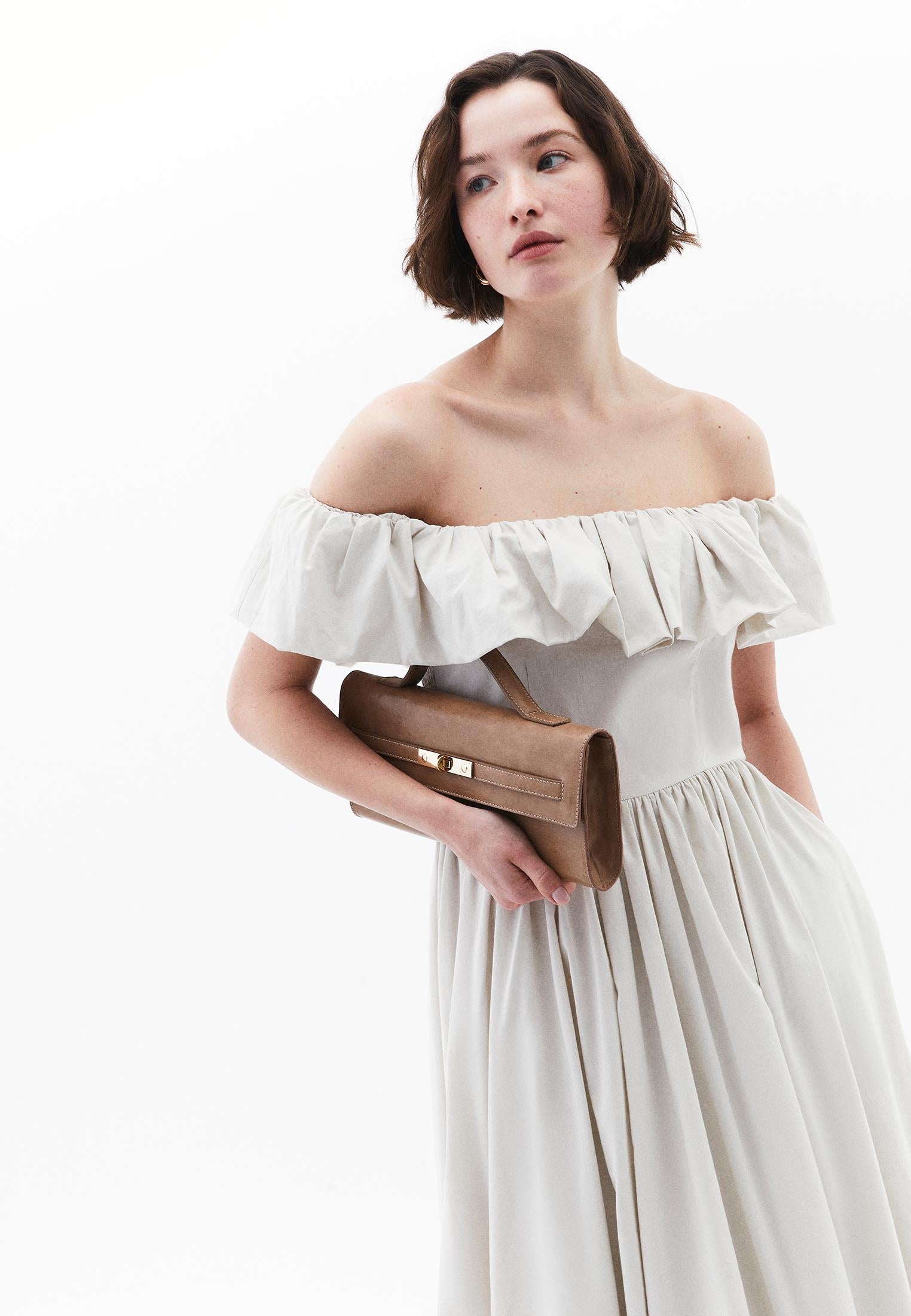 Balloon Dress - SILVER BIRCH