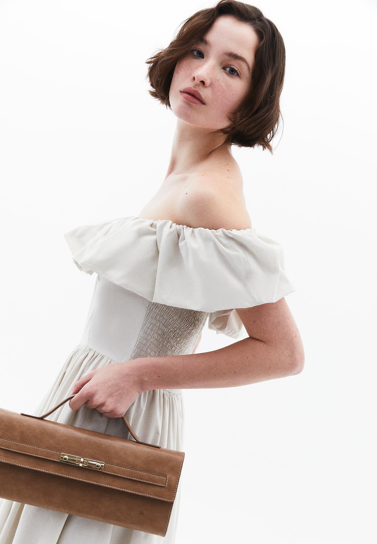 Balloon Dress - SILVER BIRCH