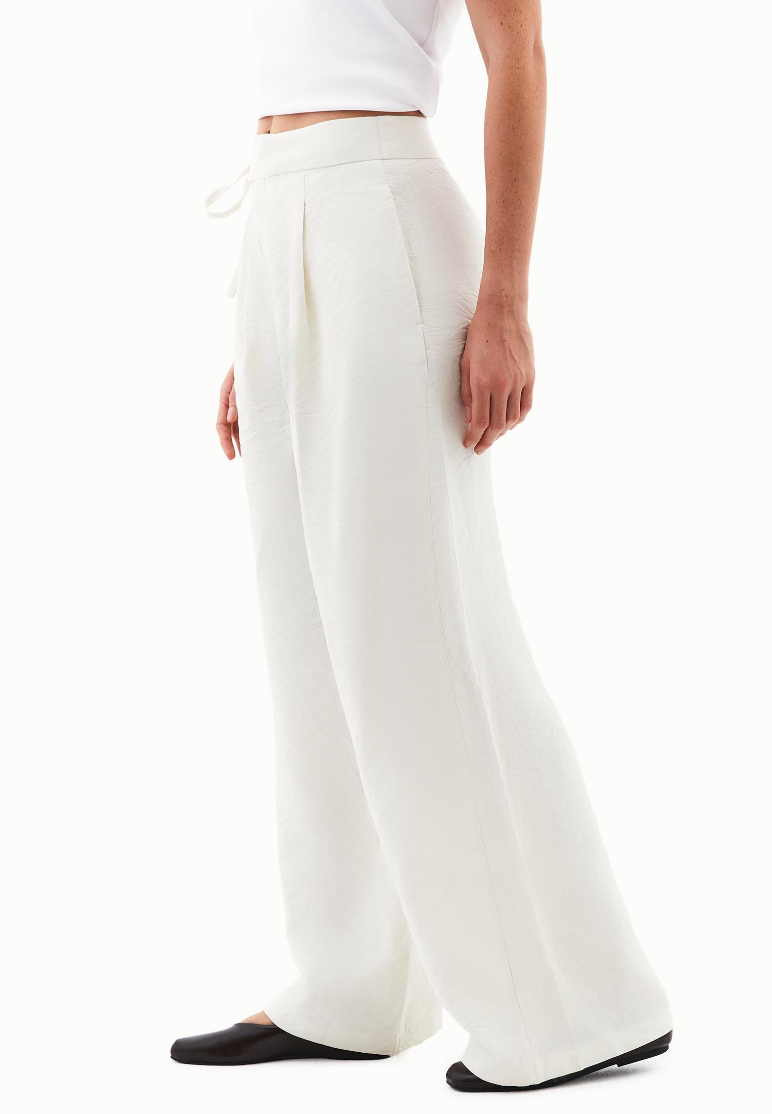 Ultra High Waist Modal Pants - SILVER BIRCH