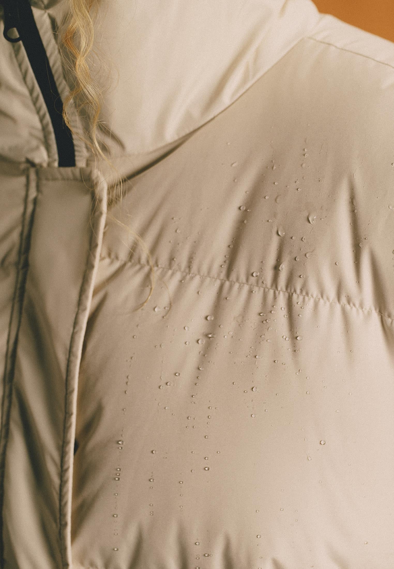 High Collar Long Sleeved Women's Coat - SILVER BIRCH
