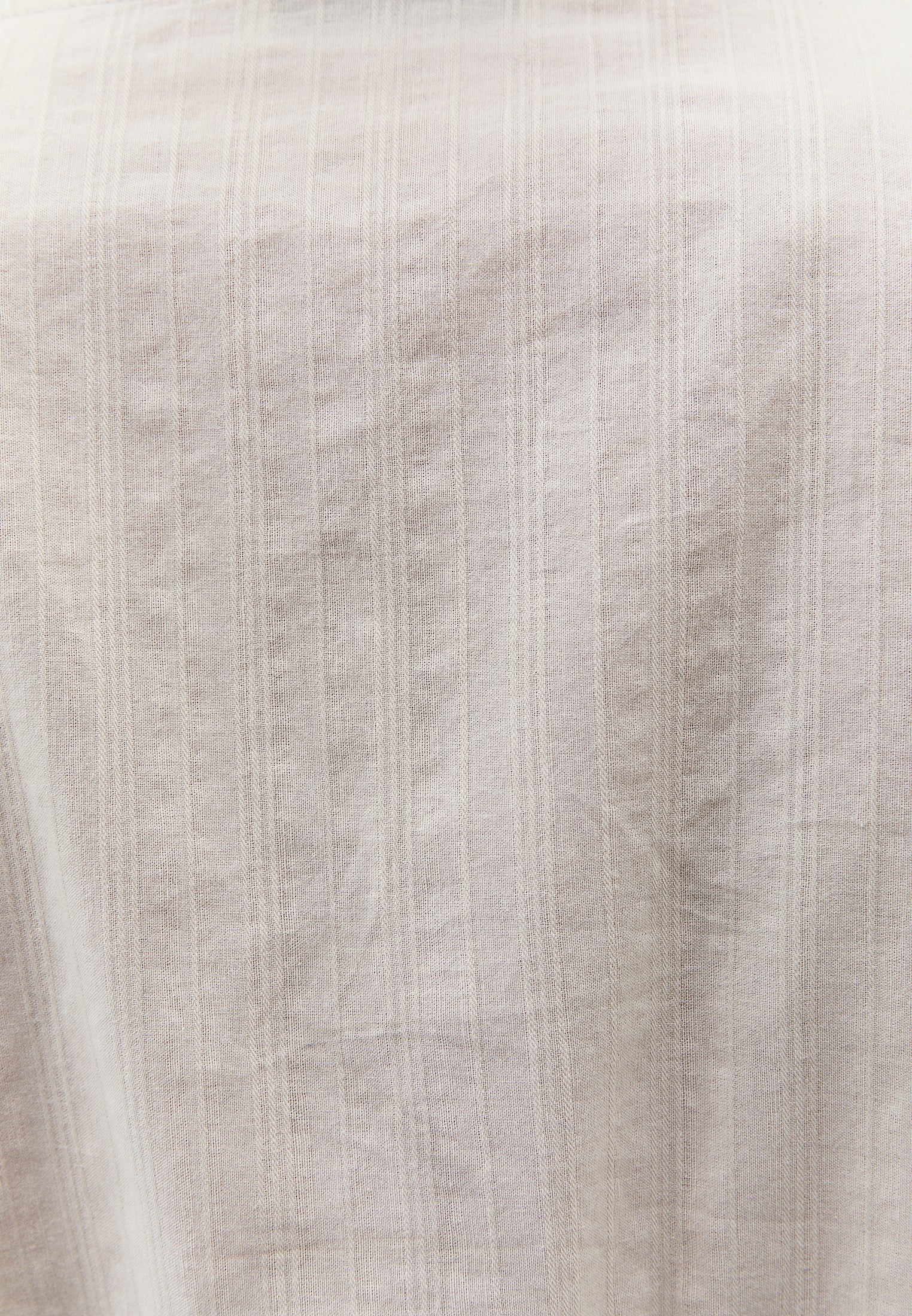 Slim Fit Blouse With Mandarin Collar And Long Sleeves - SILVER BIRCH