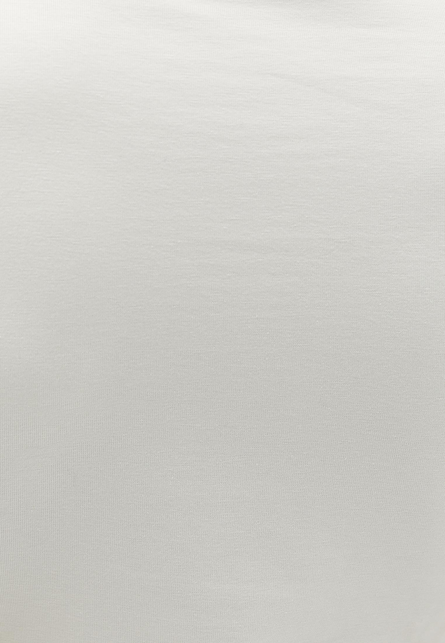 Cropped High Neck Long Sleeve T-Shirt - SILVER BIRCH