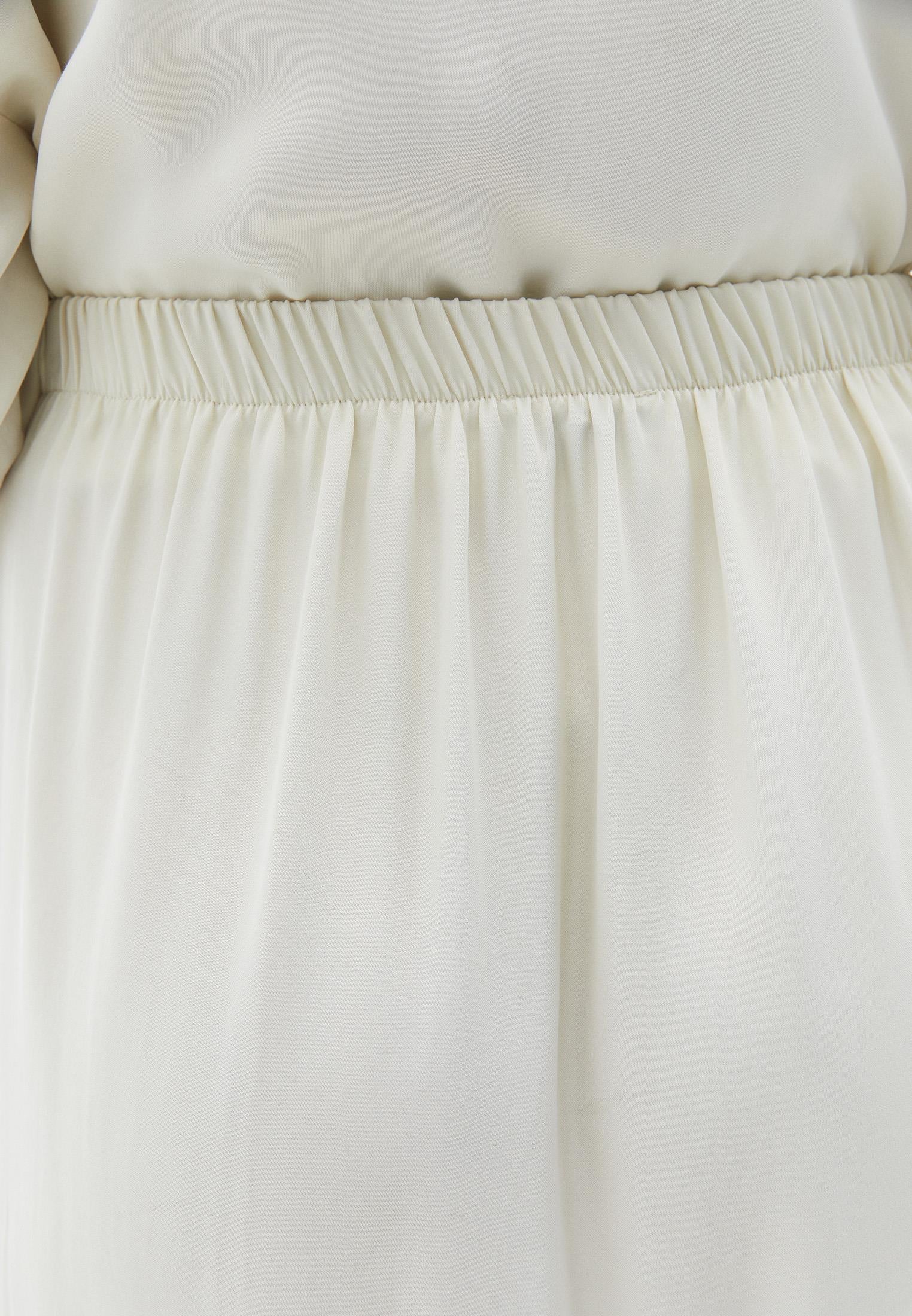 High Waist Slit Detailed Midi Skirt - SILVER BIRCH