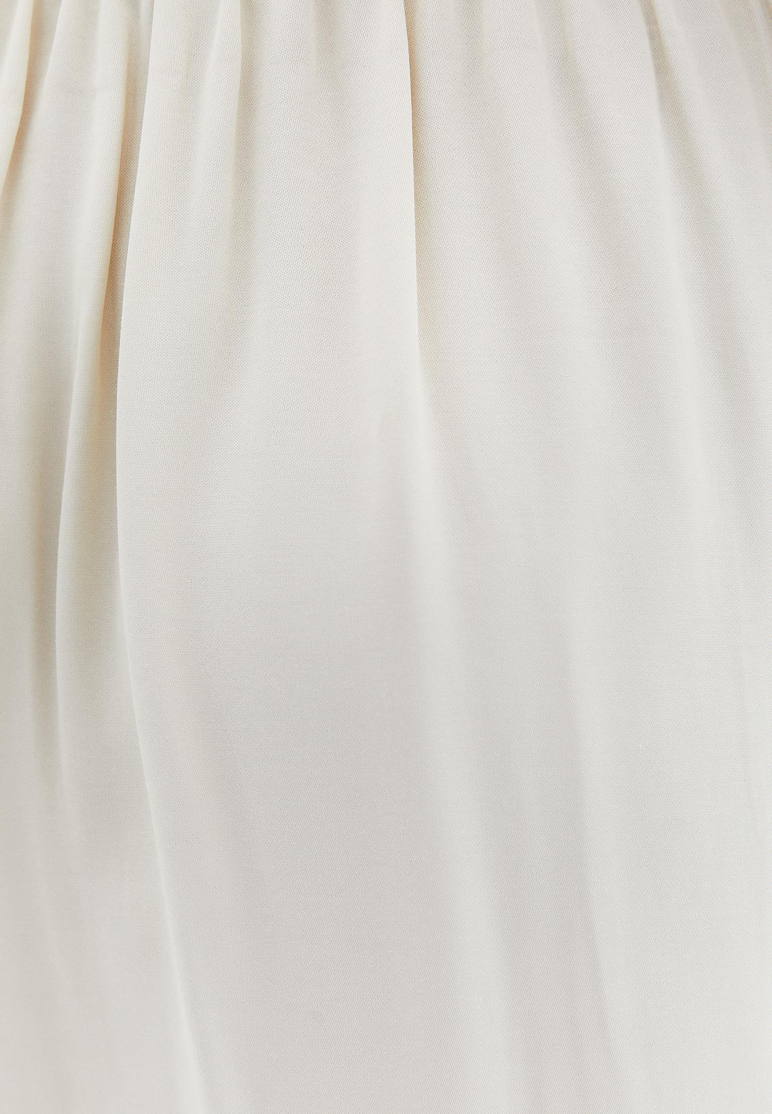 Flared Midi Skirt With Slit Detail - SILVER BIRCH