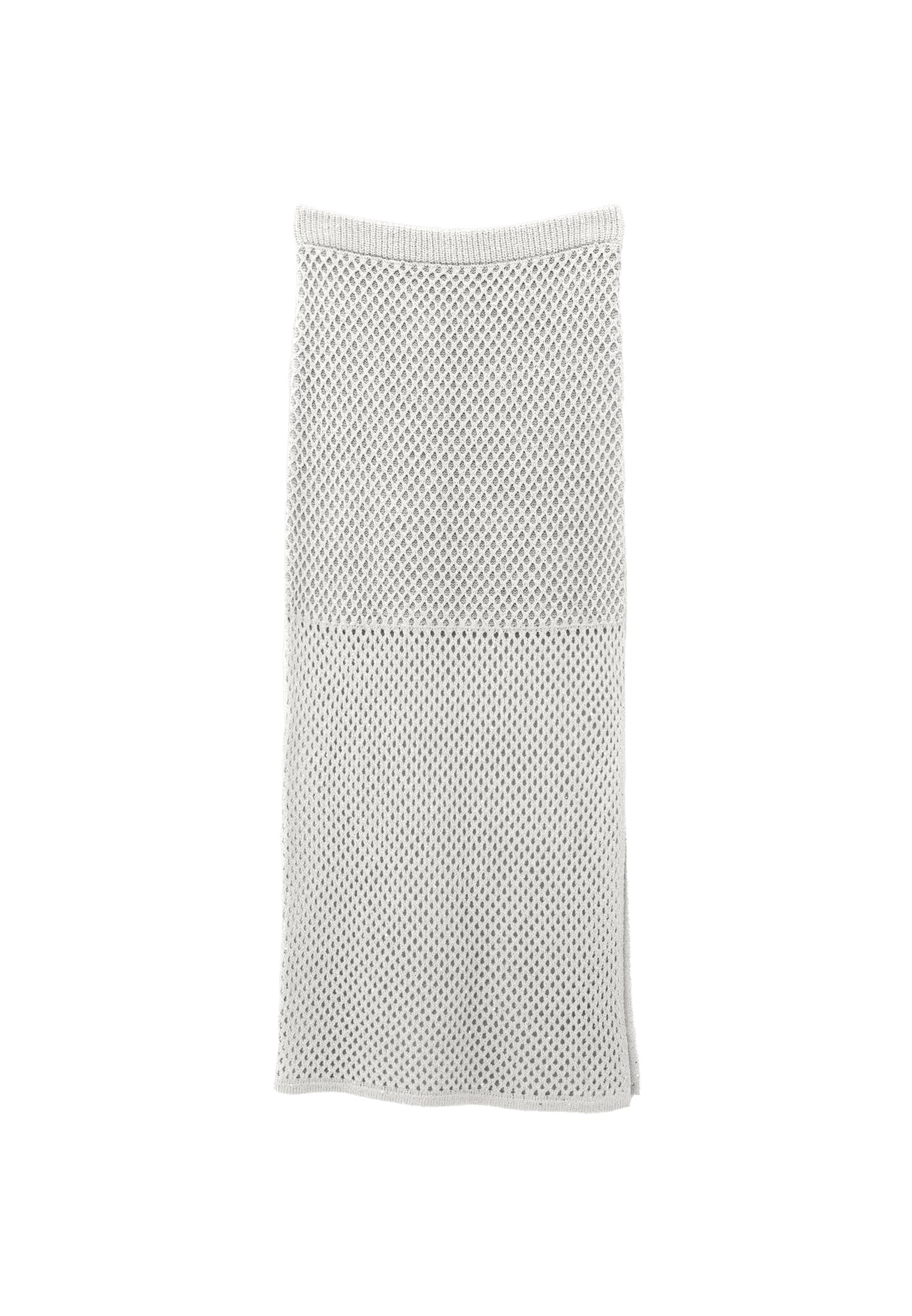 Ajour Midi Skirt - SILVER BIRCH