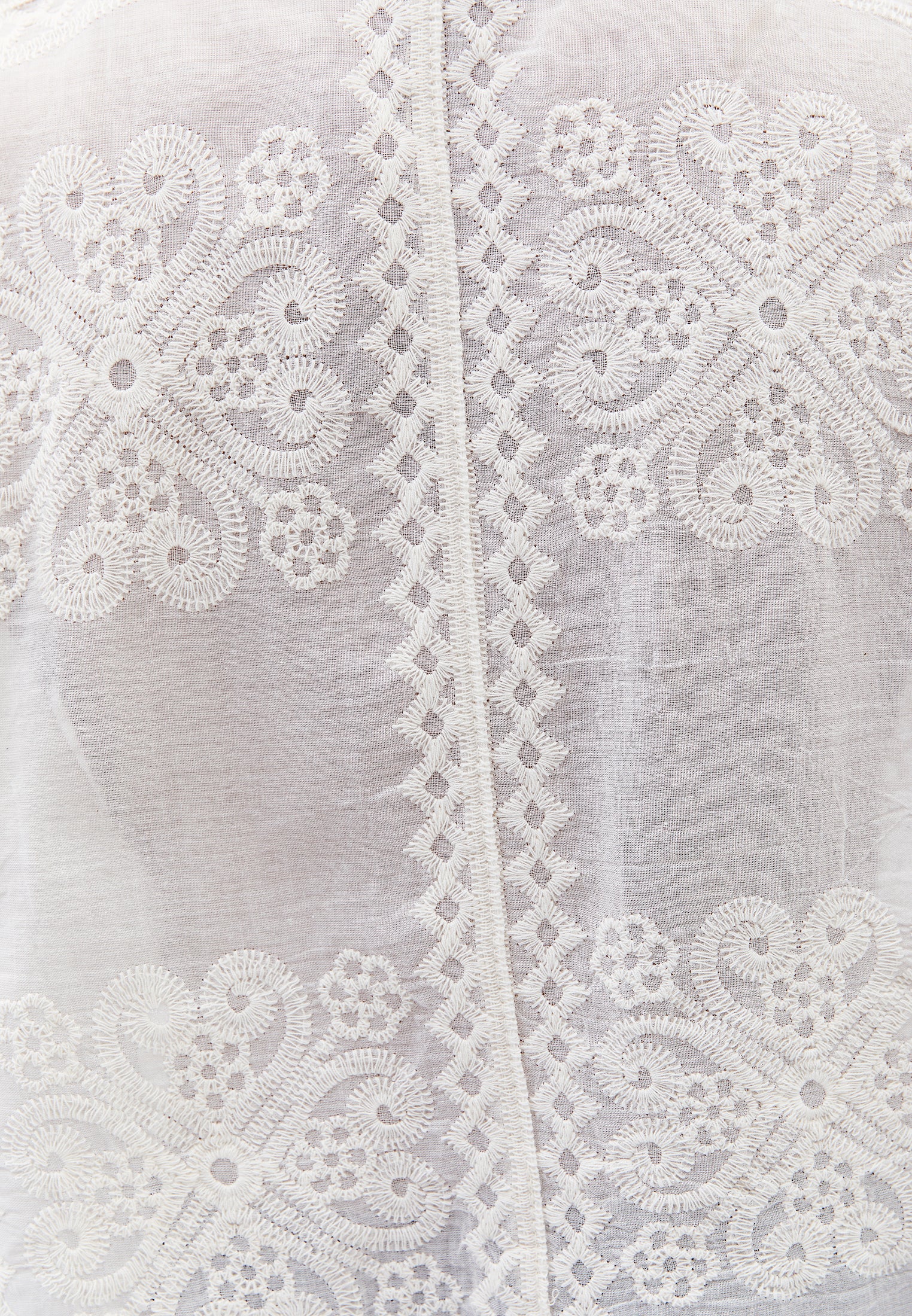 Embroidered Detail Shirt - SILVER BIRCH