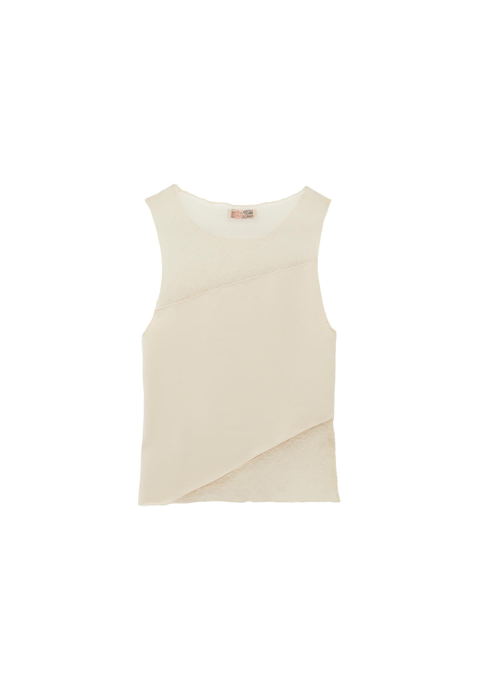 Boat Neck Bodycon Standard Tank Top - SILVER BIRCH