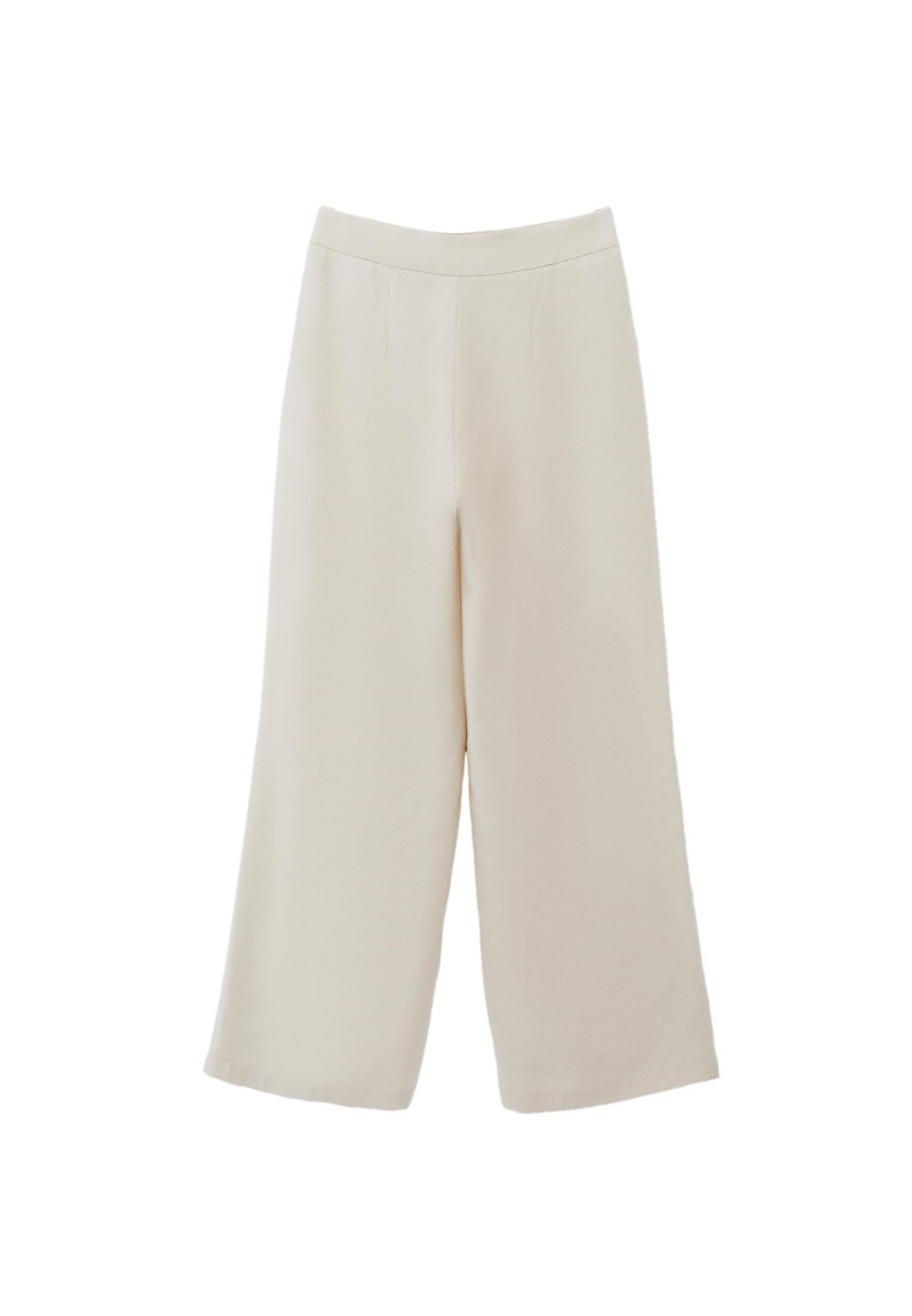 Ultra High Waist Belted Straight Leg Pants - SILVER BIRCH