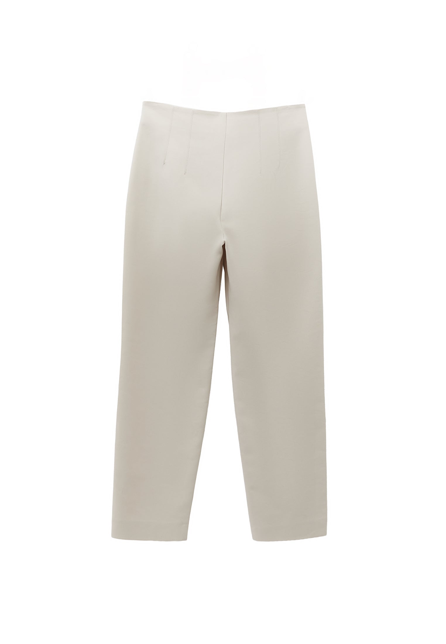 Ultra High Waist Carrot Pants - SILVER BIRCH