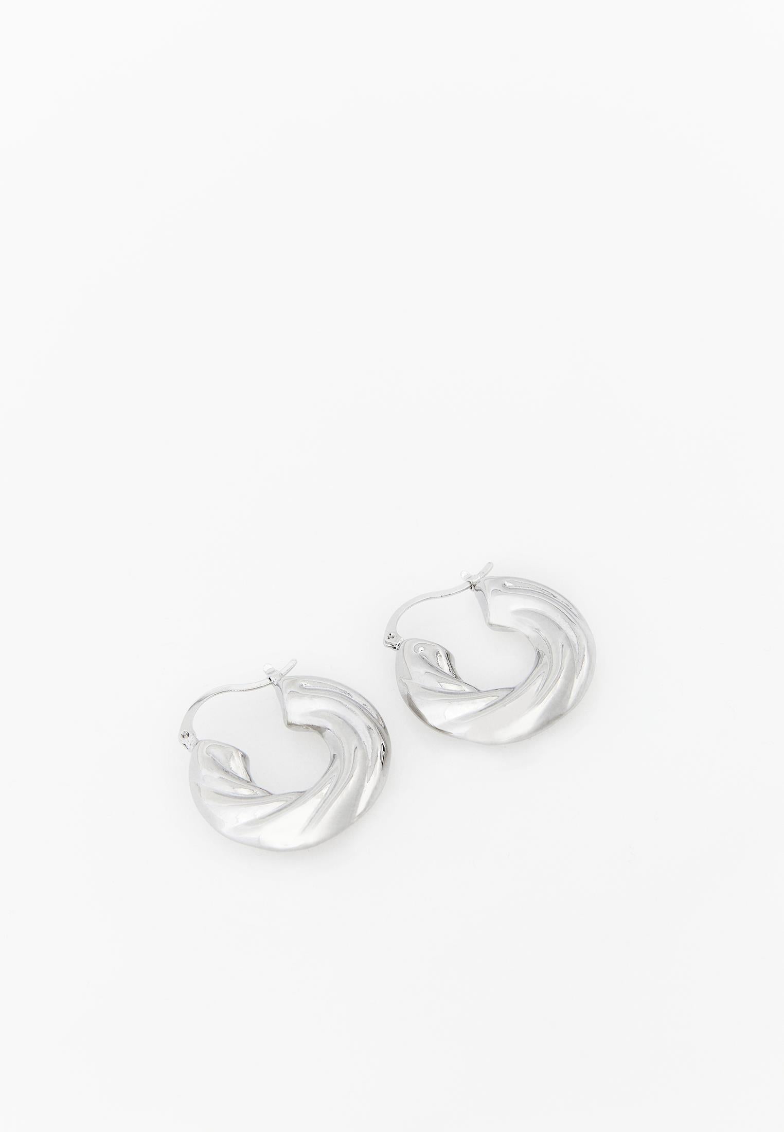 Earring With Modern Design - SILVER