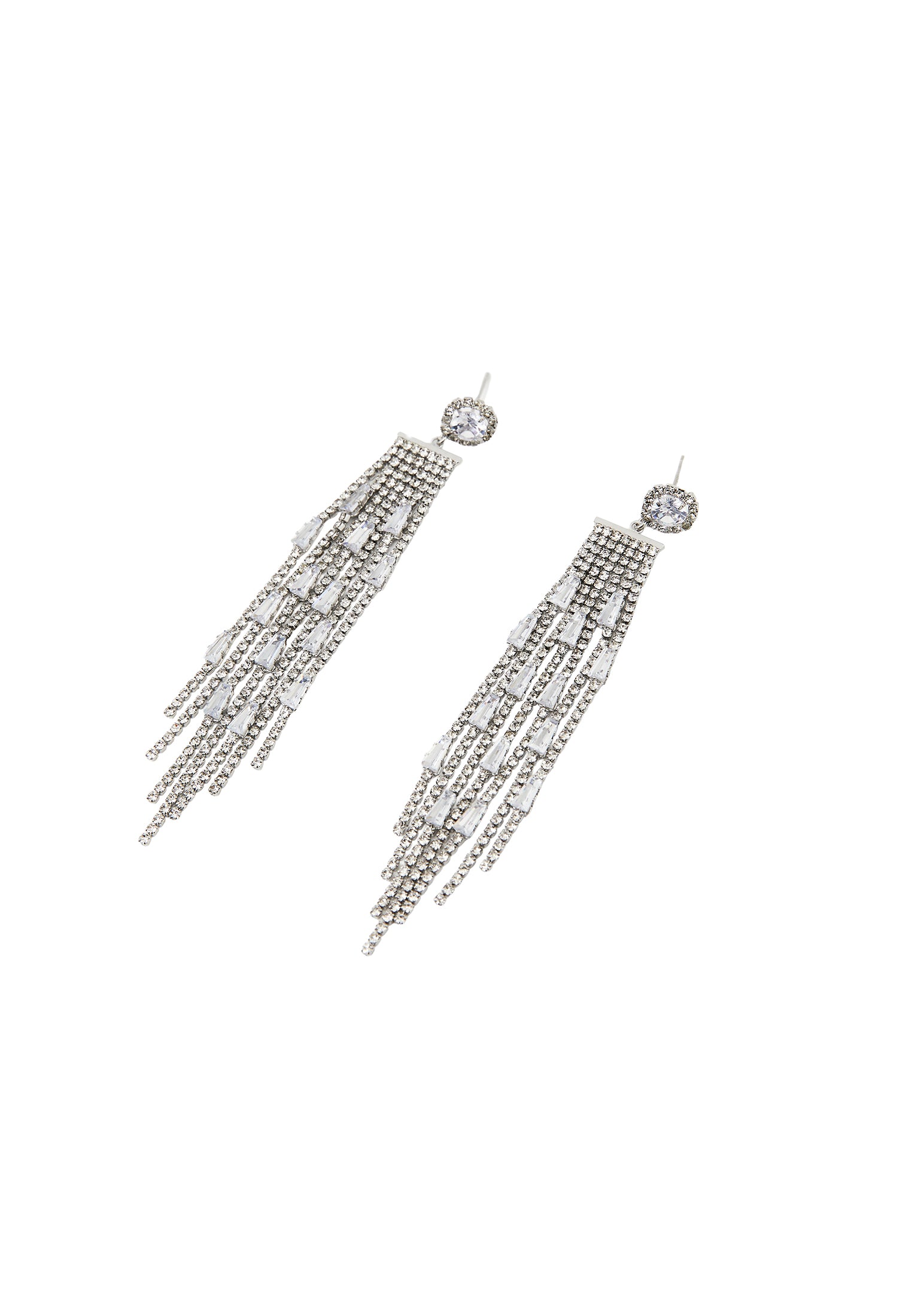 Earring In Serene Form - SILVER