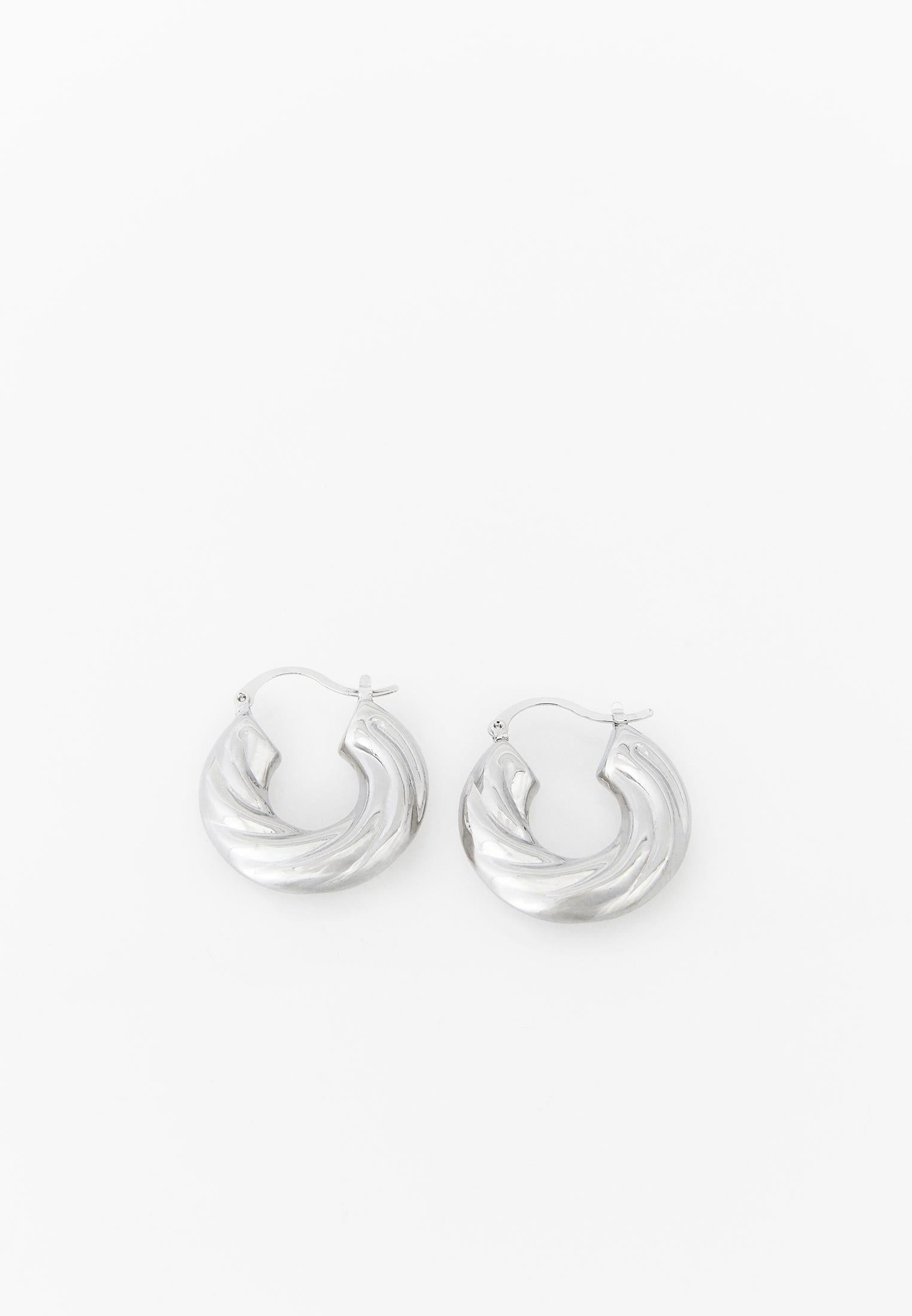 Earring With Modern Design - SILVER