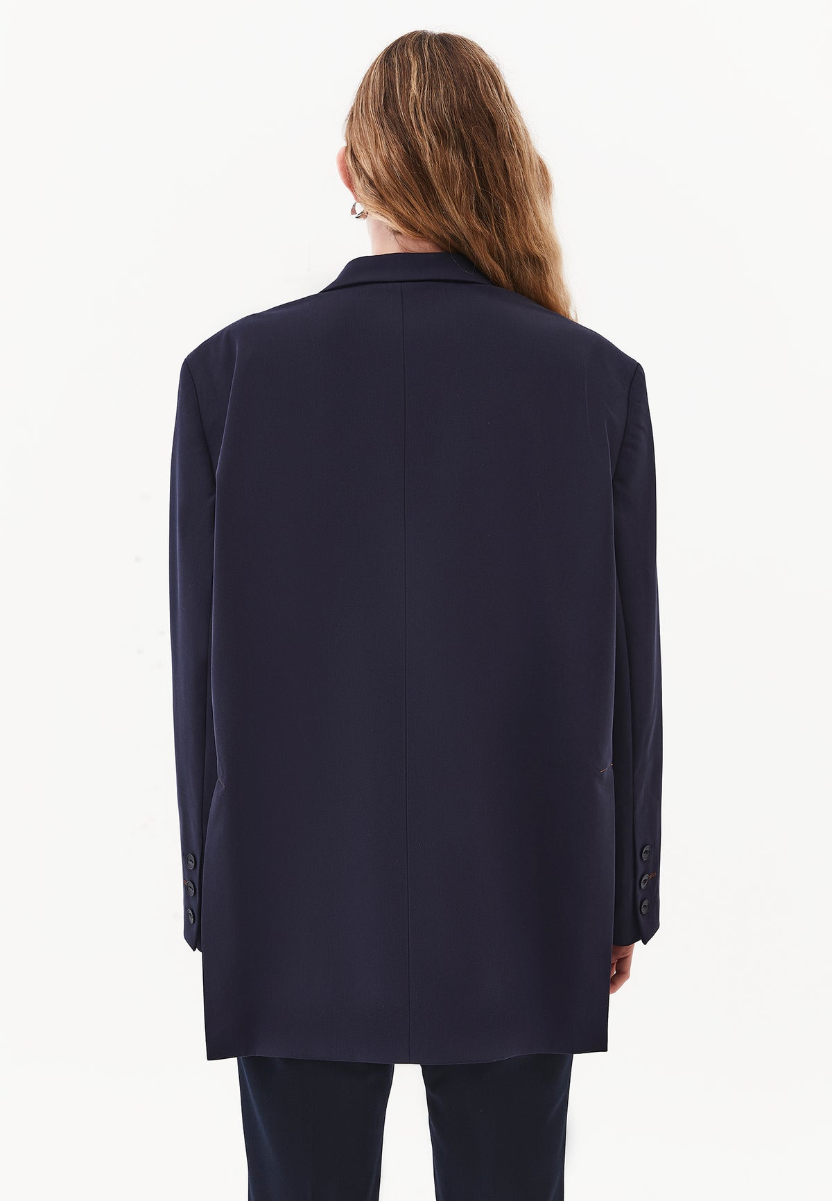 Long Sleeve Oversize Blazer Jacket - SKY CAPTAIN