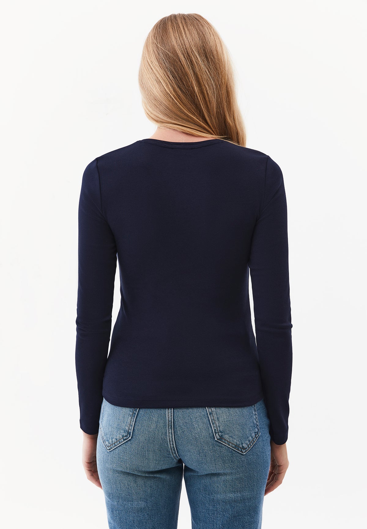 Crew Neck Long Sleeve T-Shirt - SKY CAPTAIN