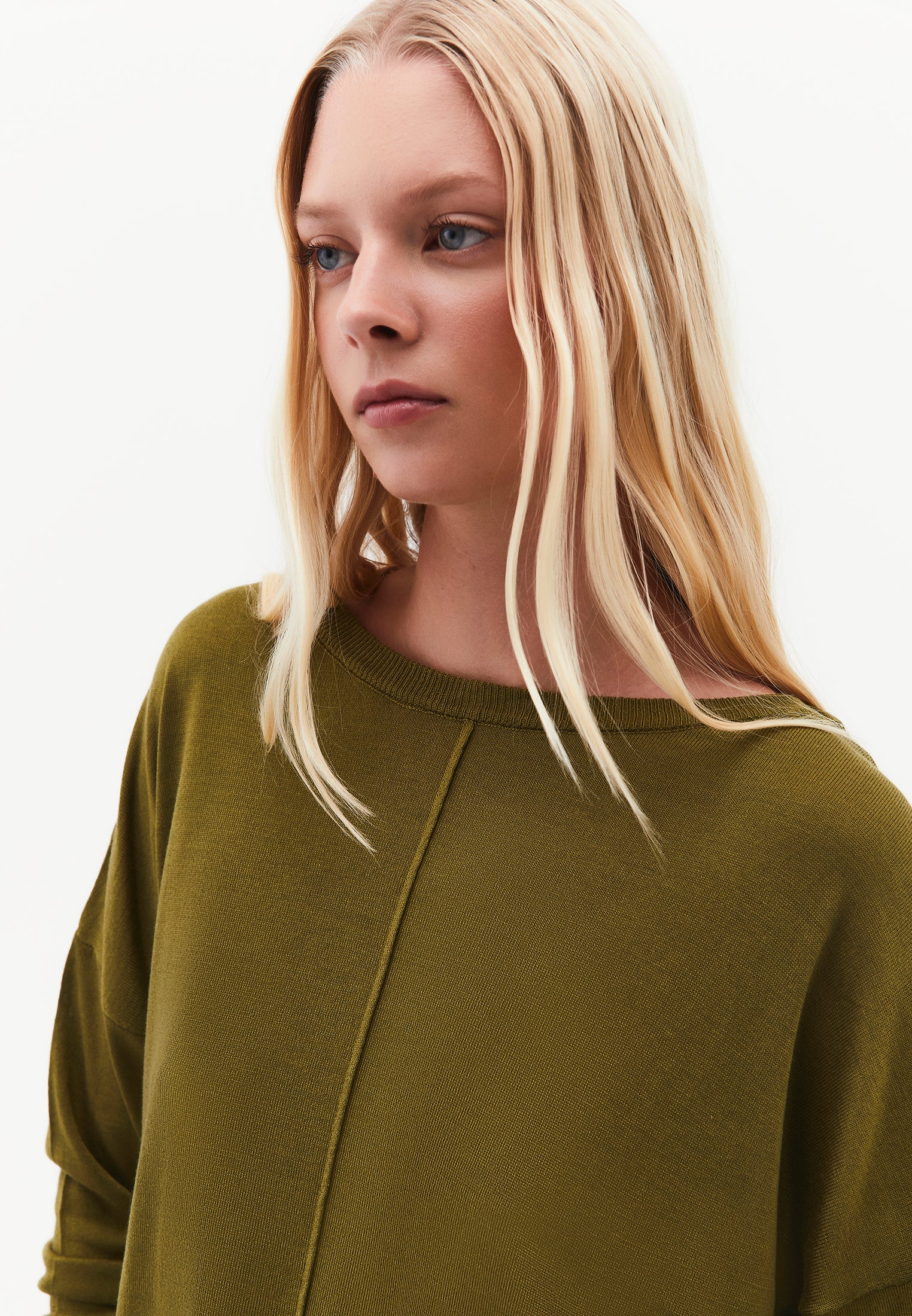 Boat Neck Knit Sweater - SPHAGNUM