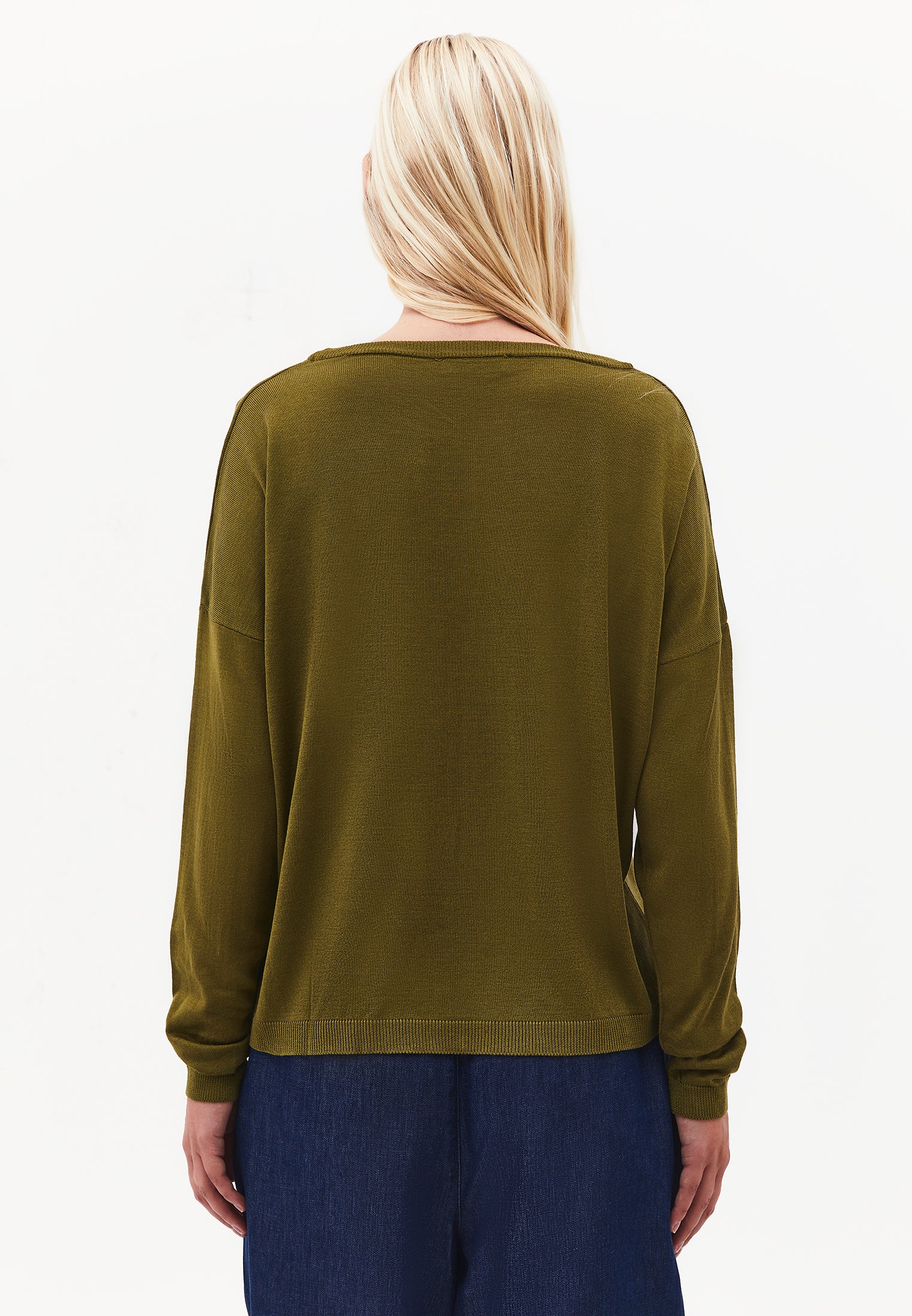 Boat Neck Knit Sweater - SPHAGNUM