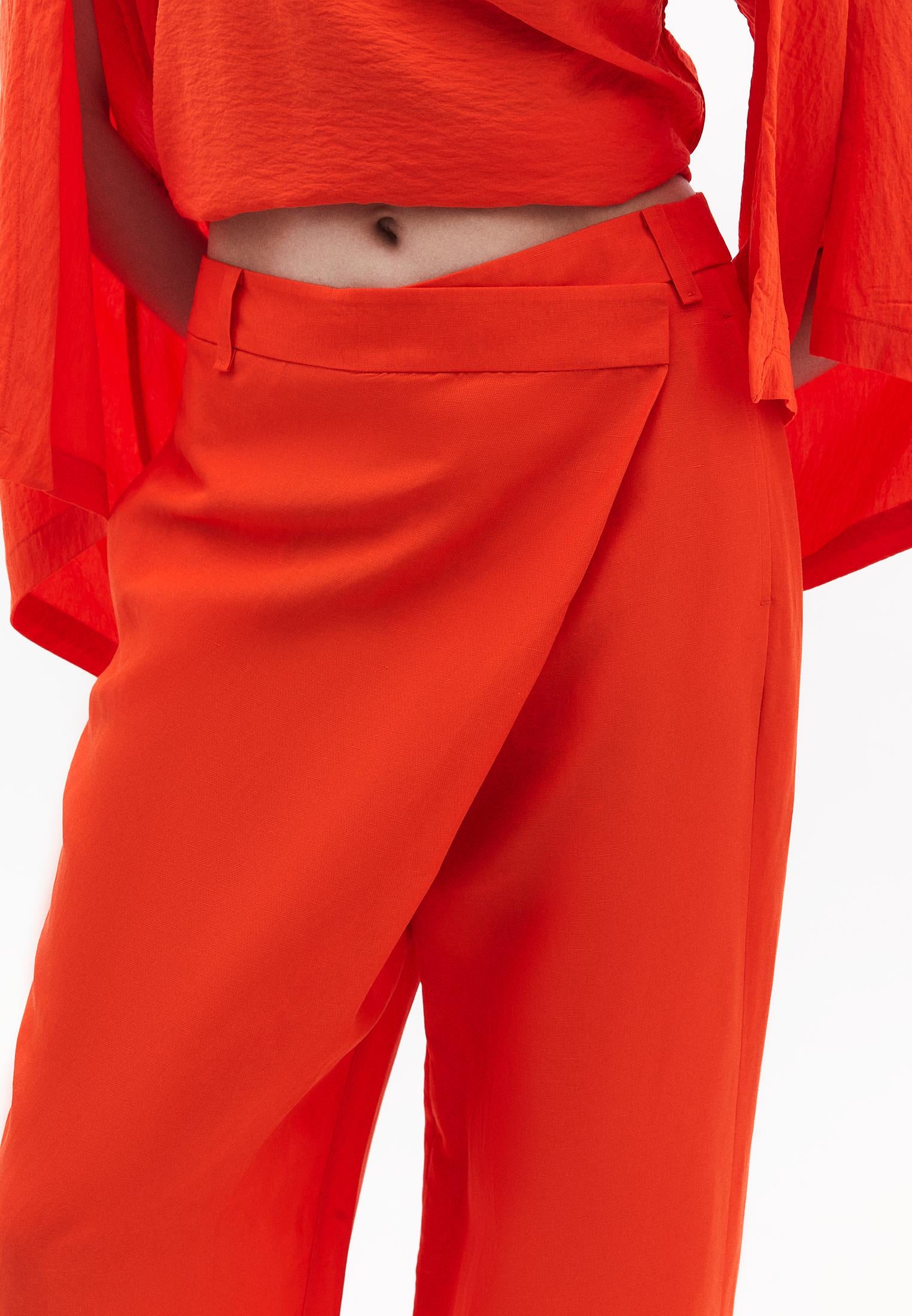 Linen Pants - SPICY ORANGE