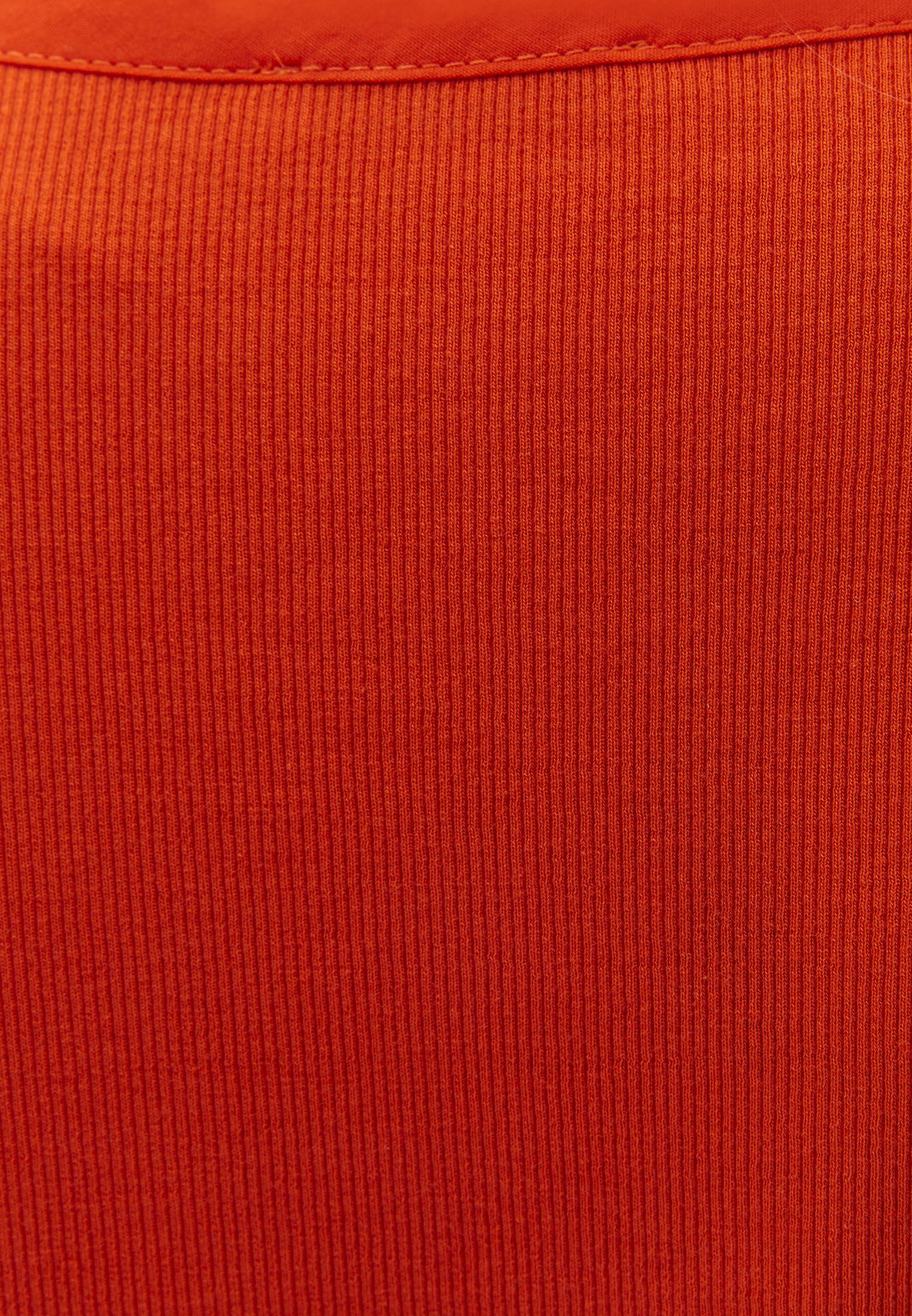 V Neck Slim Fit T-Shirt - SPICY ORANGE