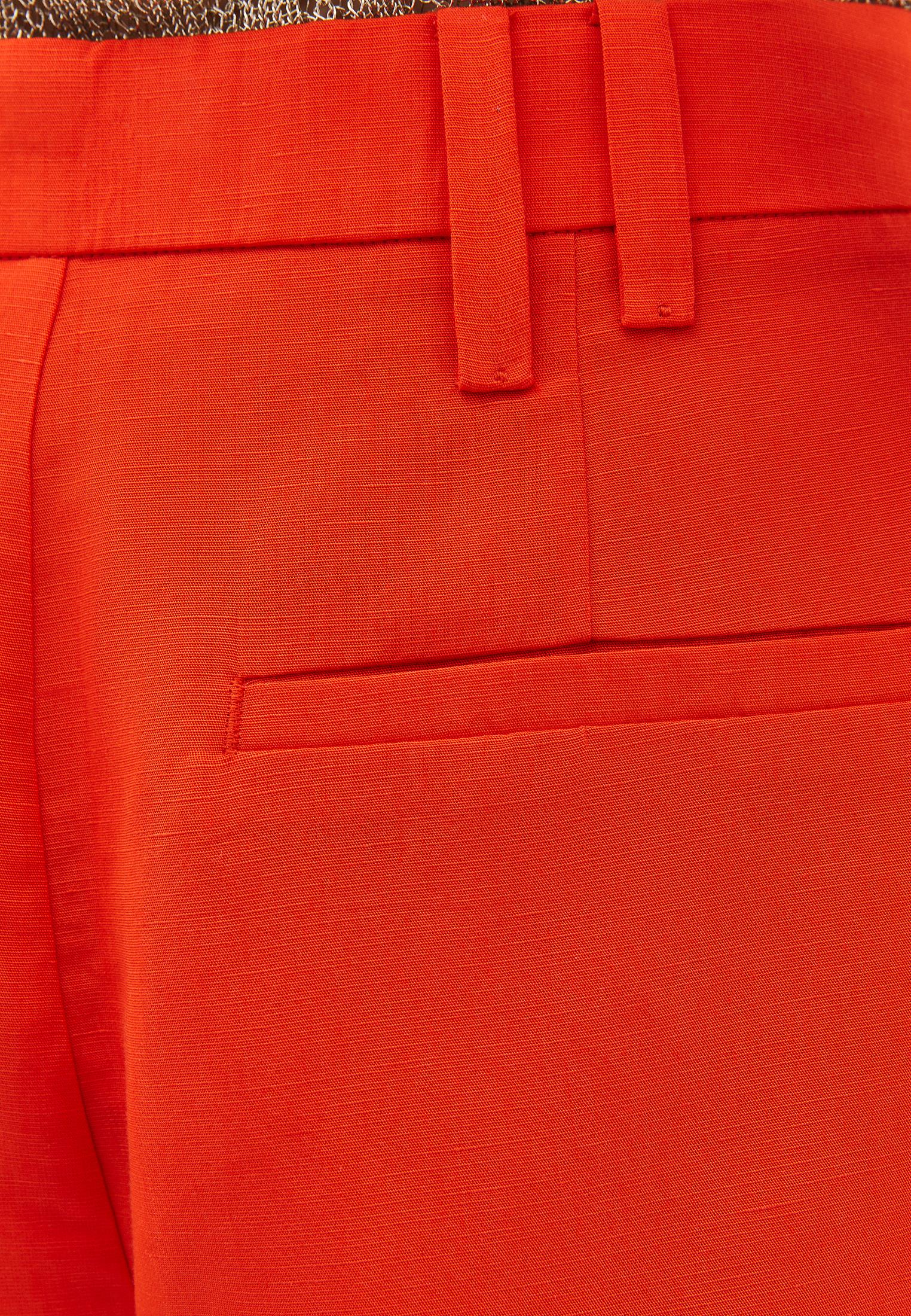 High Waist Short With Belt Detail - SPICY ORANGE