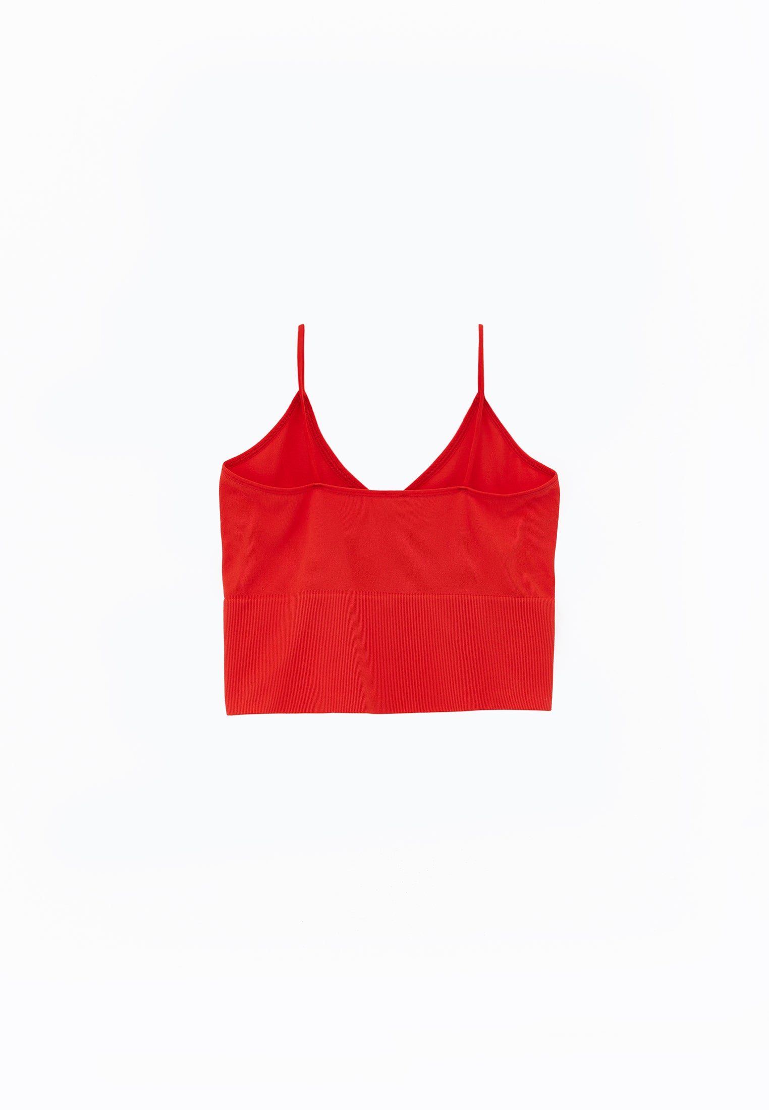 V Neck Tank Top - SPICY ORANGE