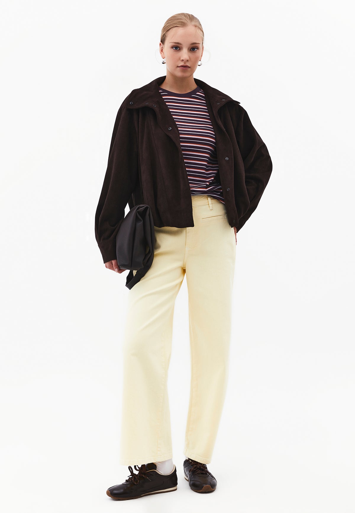 Crew Neck Short Sleeve T-Shirt - STRIPED COMB