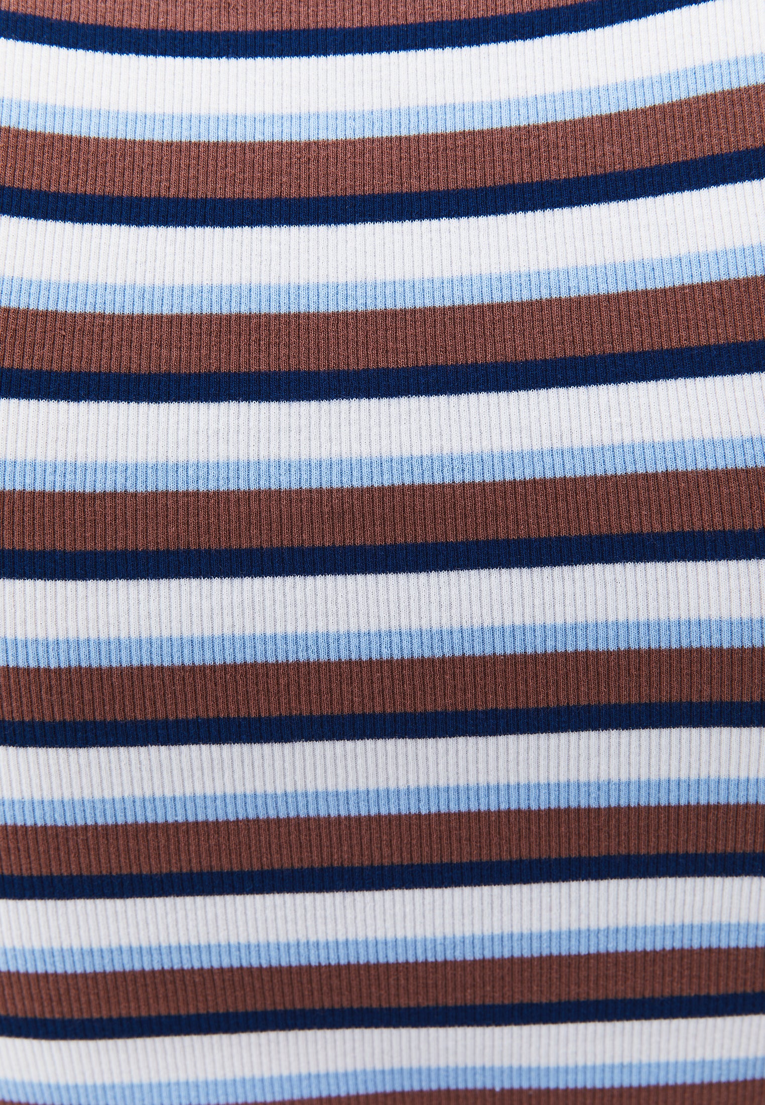 Crew Neck Bodycon Tank Top - STRIPED COMB