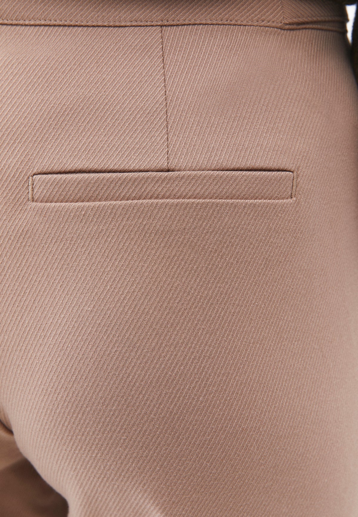Wide Leg Pants With Button Details - STUCCO