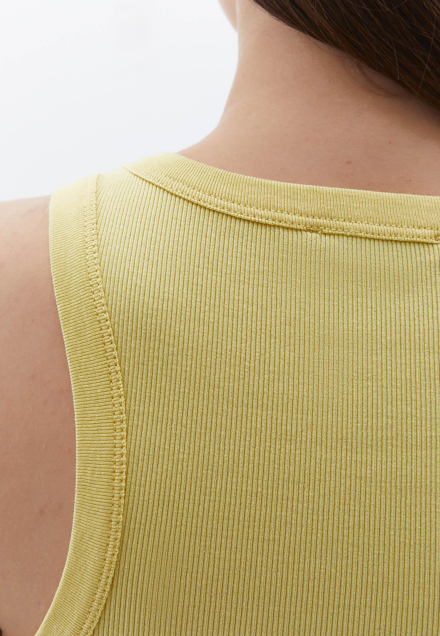 Sleeveless V Neck Tank Top - SUNSHINE