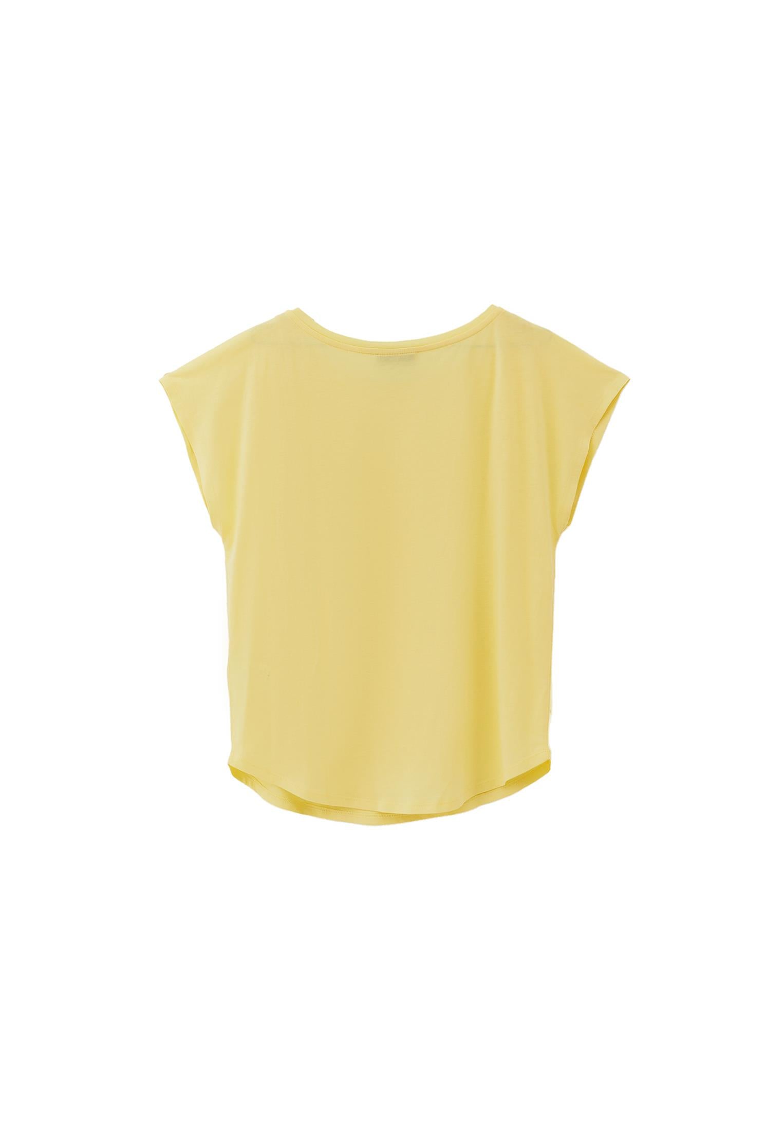 Boat Neck T-Shirt - SUNSHINE