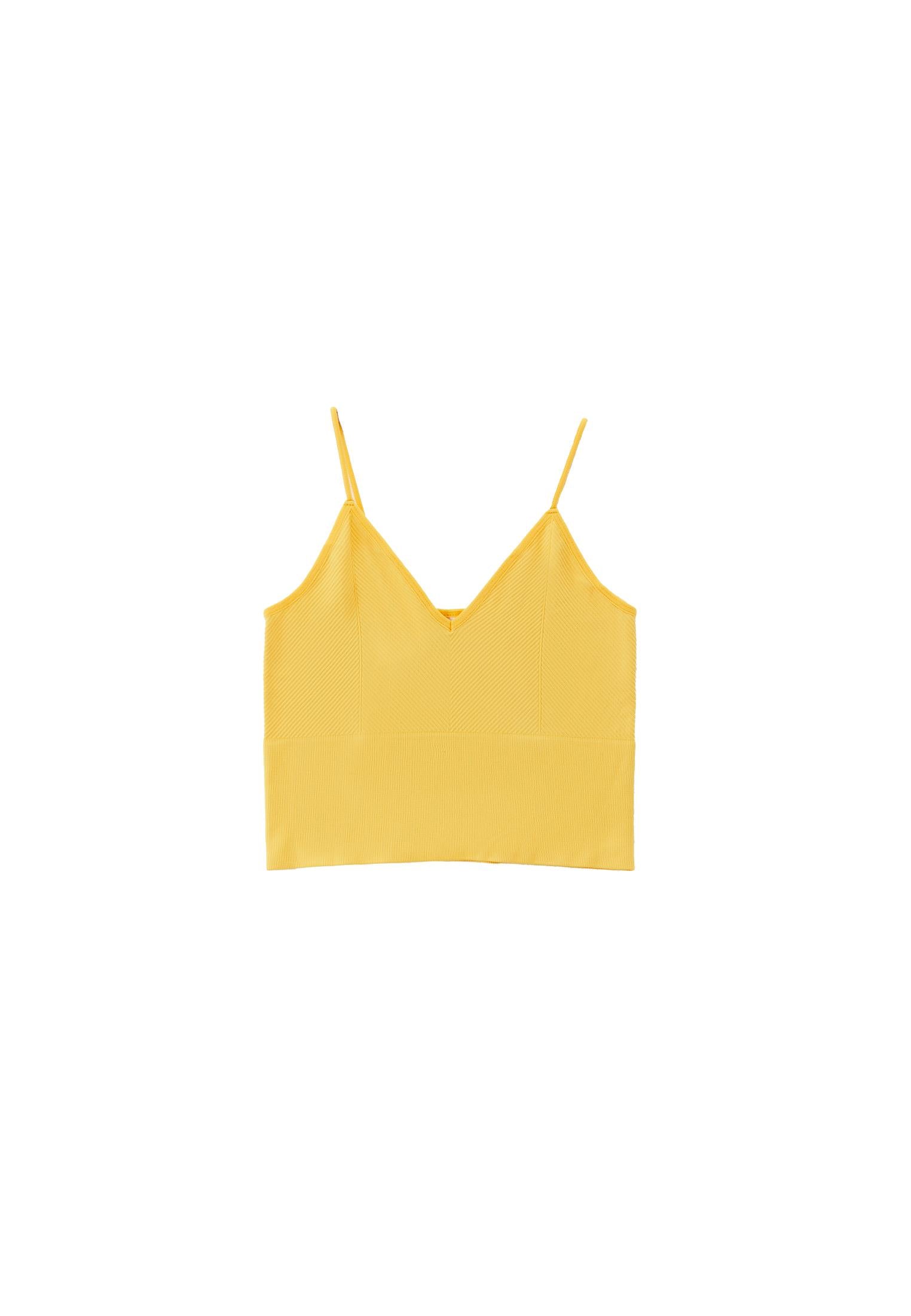 Jacquard Patterned V Neck Tank Top - SUNSTRUCK