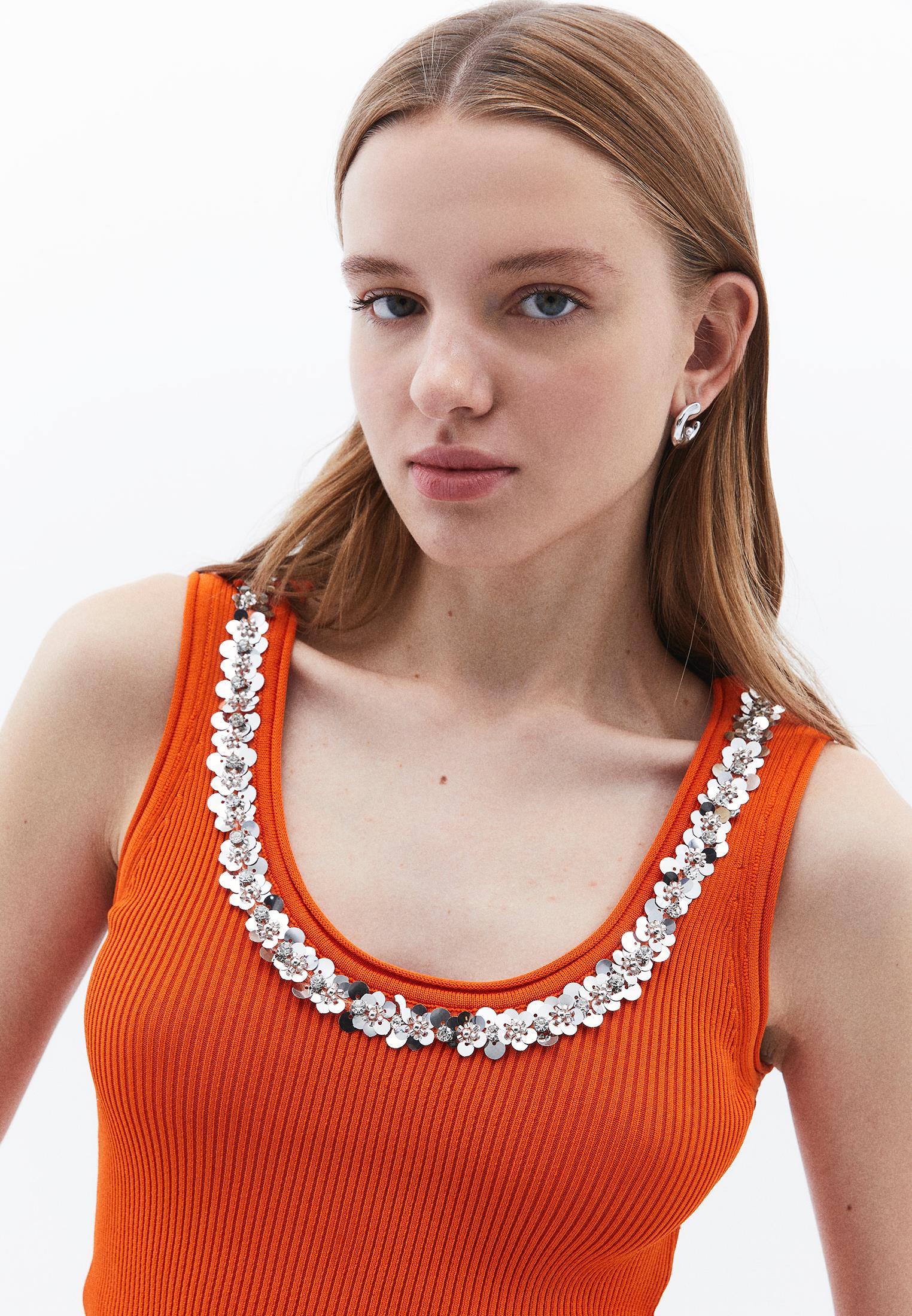 Ribbed Tank - SUN ORANGE
