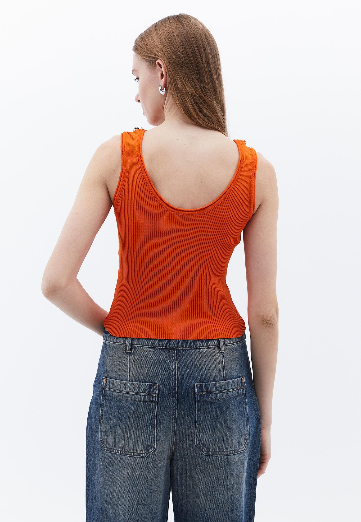 Ribbed Tank - SUN ORANGE
