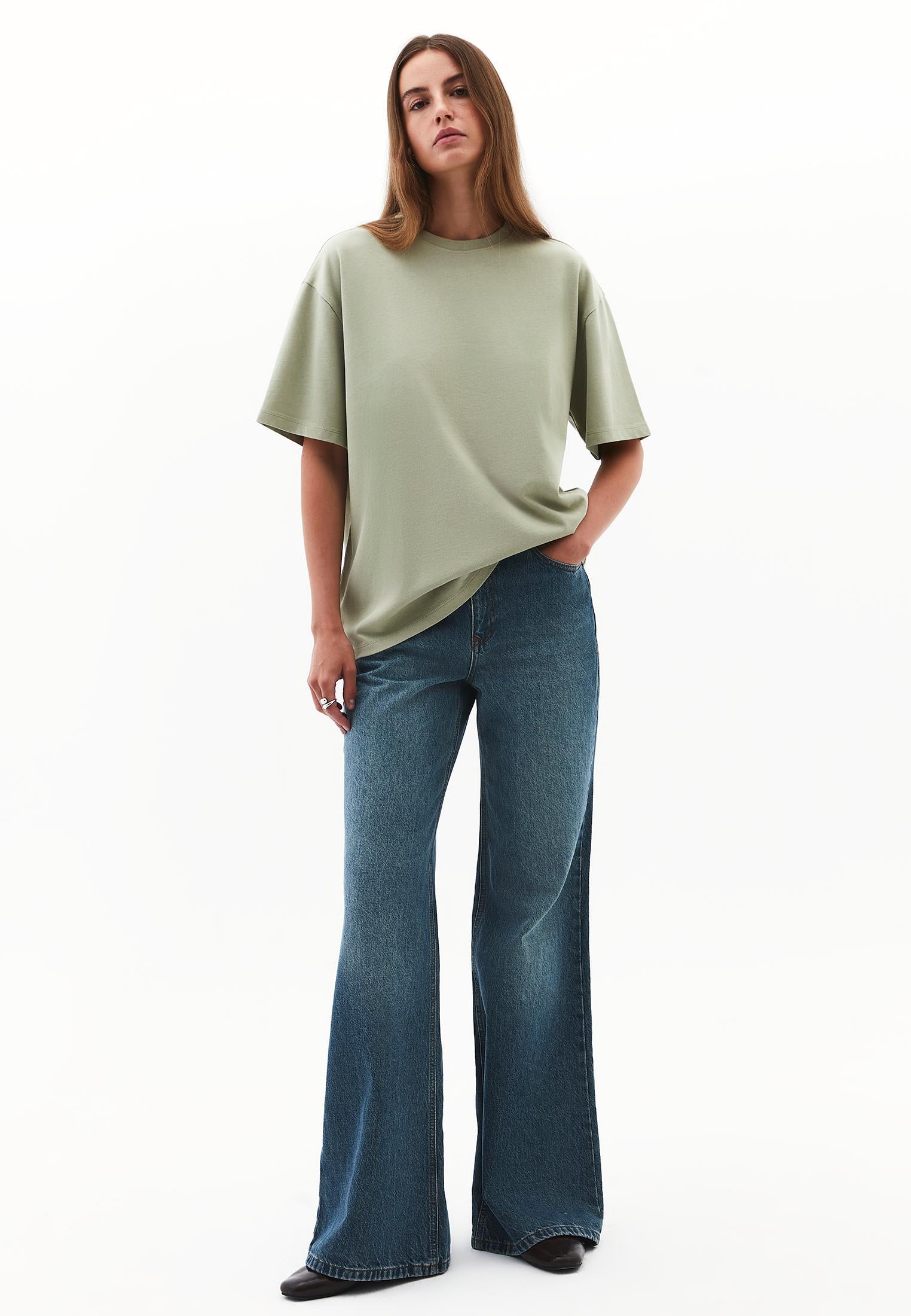 Boyfriend Crew Neck T-Shirt - TEA