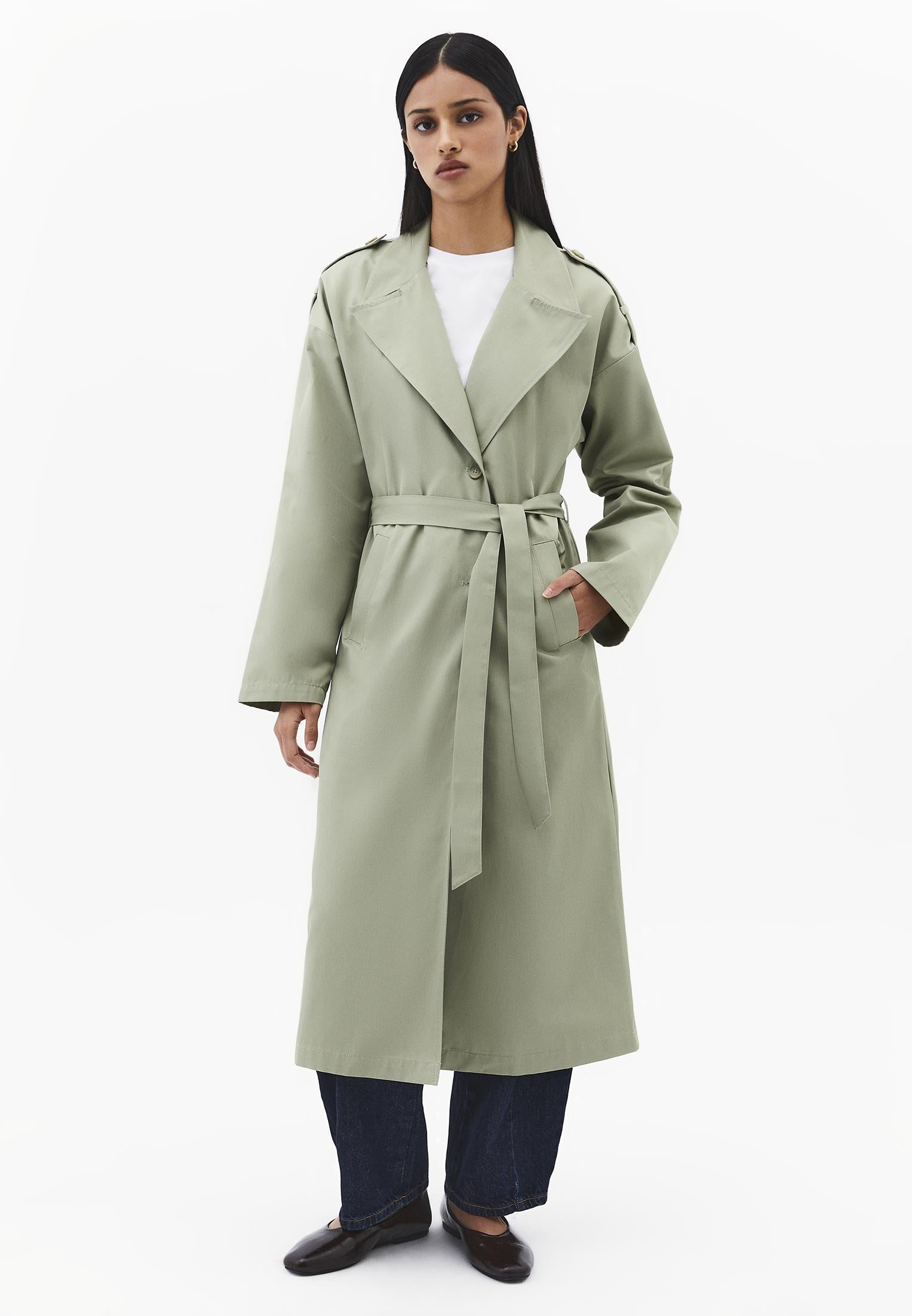 Buttoned Trenchcoat - TEA