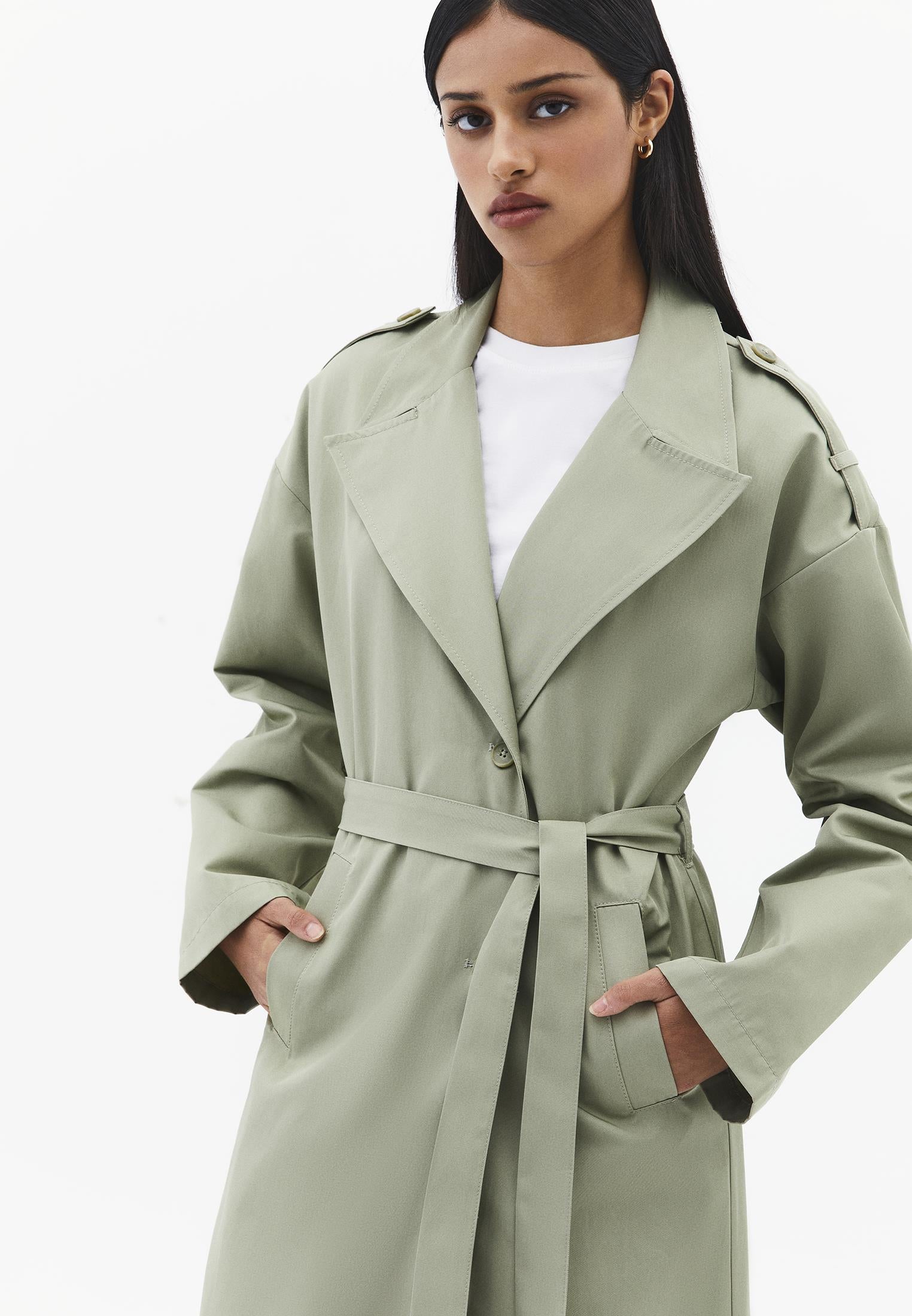 Buttoned Trenchcoat - TEA