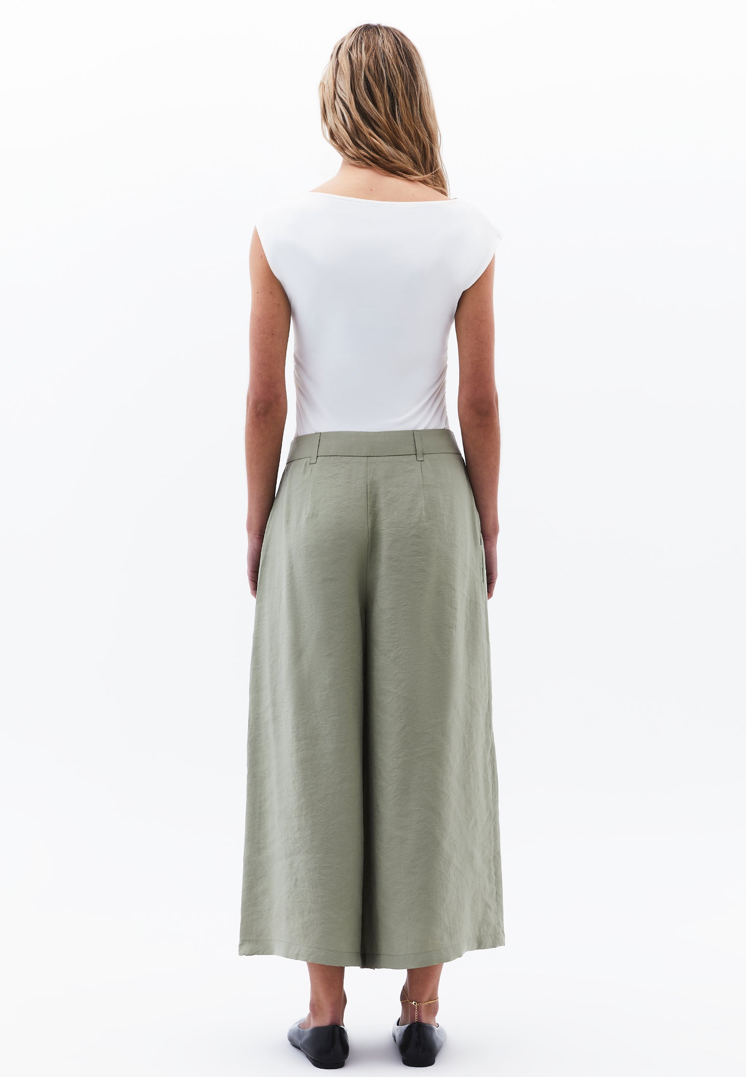 Cropped Culotte Trousers - TEA