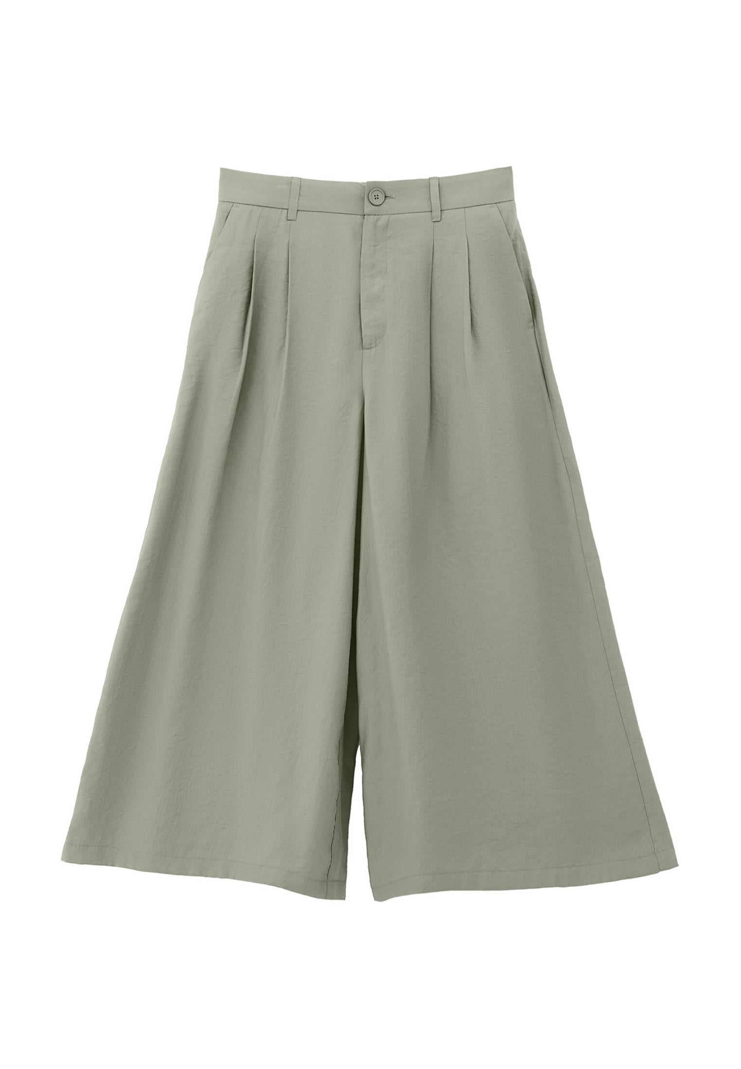 Cropped Culotte Trousers - TEA