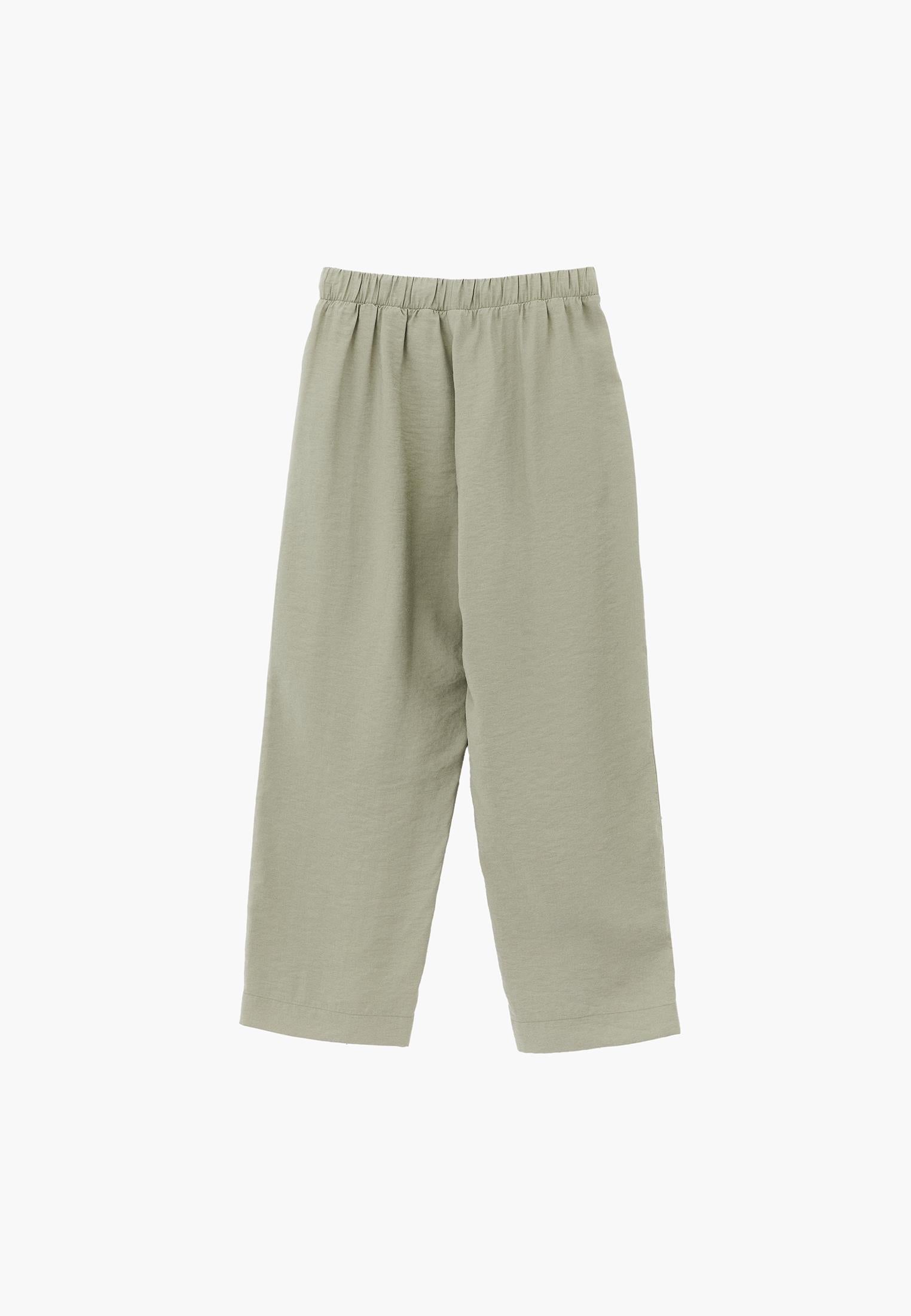 High Waist Straight Pants - TEA