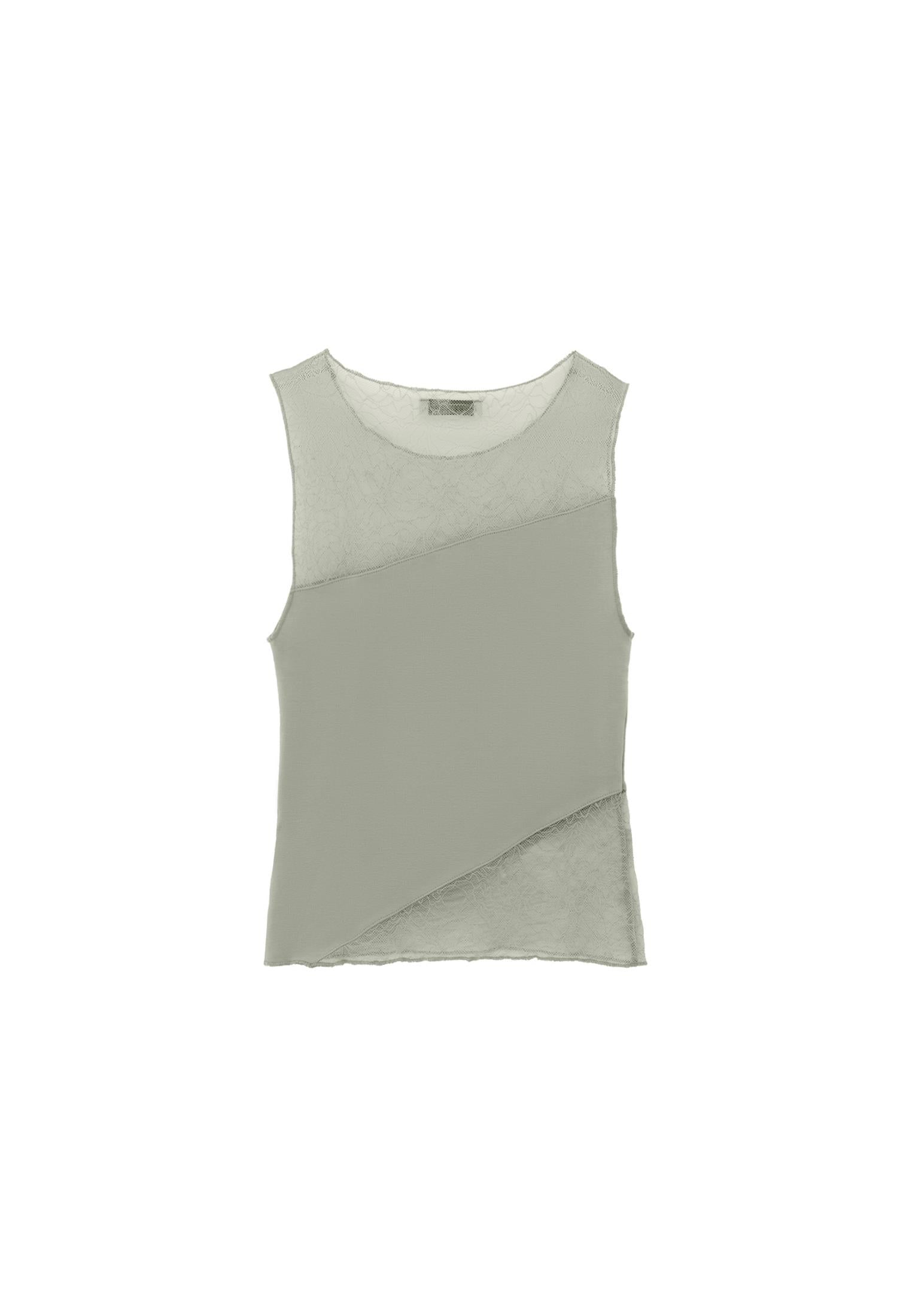 Boat Neck Bodycon Standard Tank Top - TEA