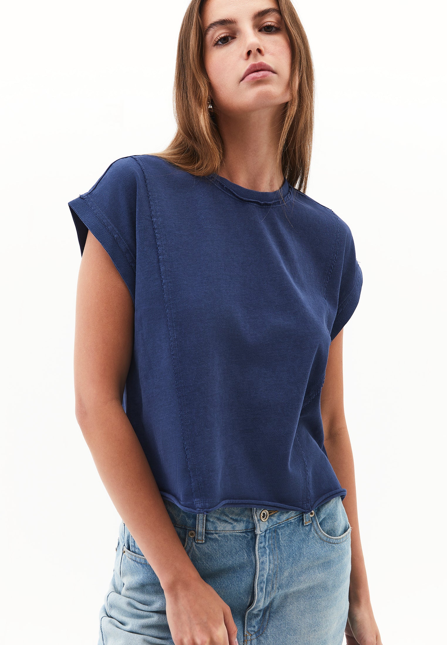 Loose Fit Crew Neck T-Shirt - TITAN
